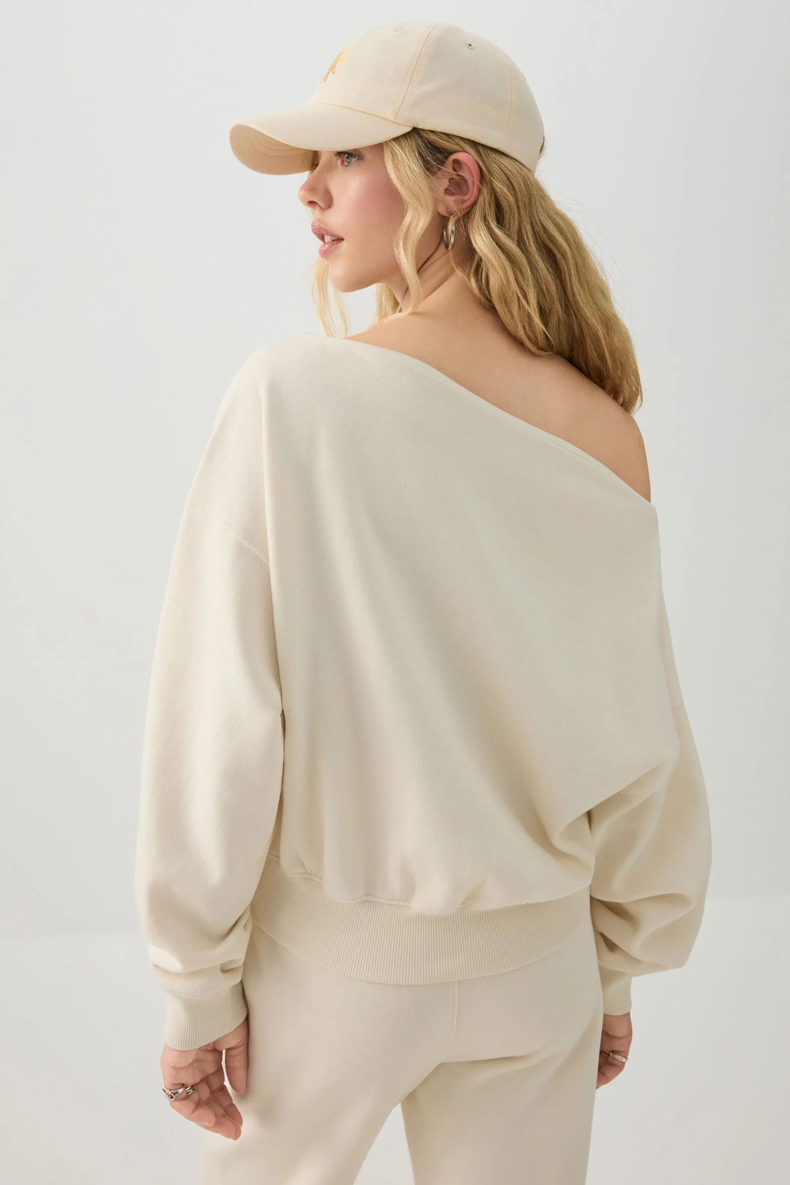 Off Shoulder Sweatshirt - Image 4