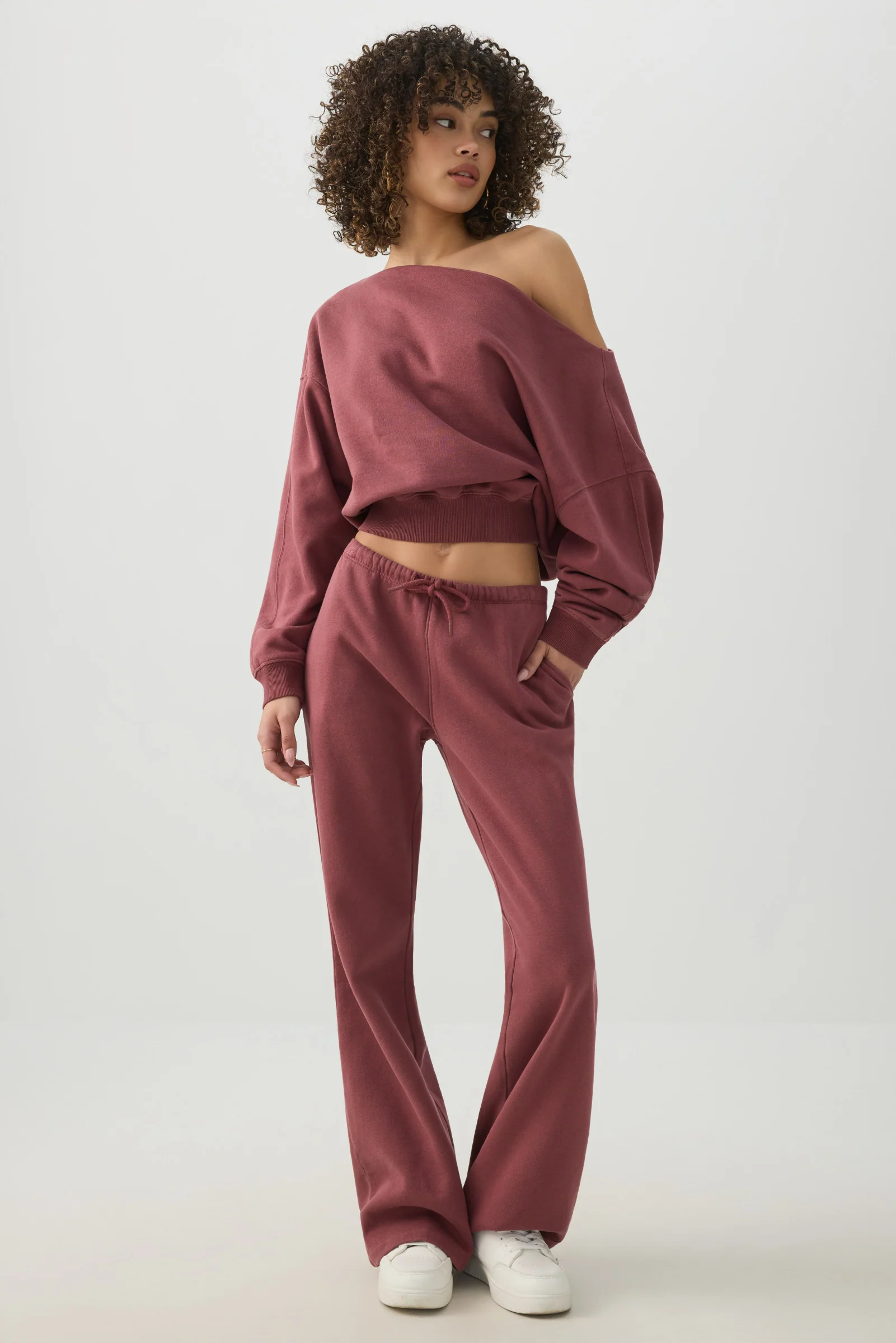 Off Shoulder Sweatshirt - Image 3