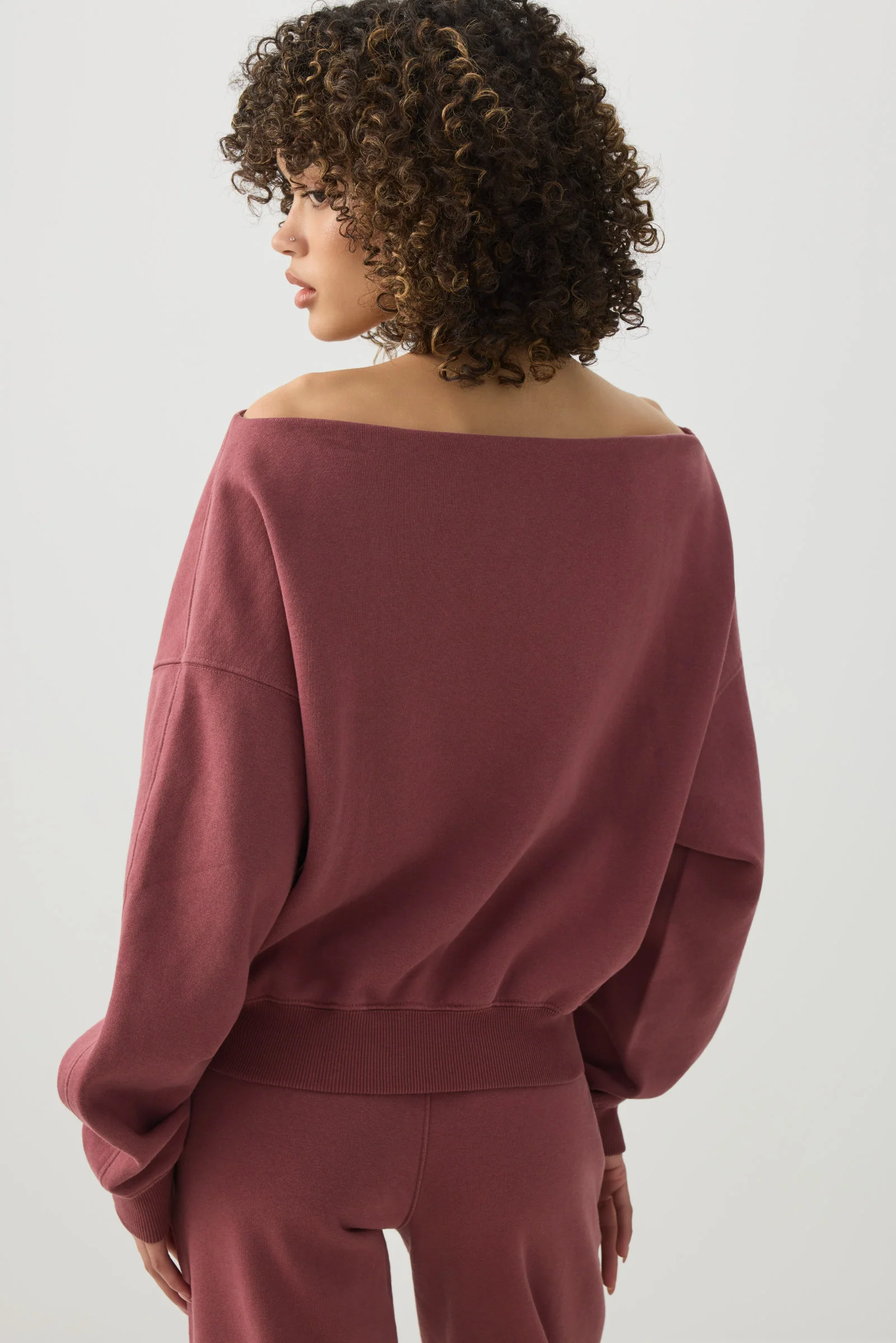 Off Shoulder Sweatshirt - Image 4