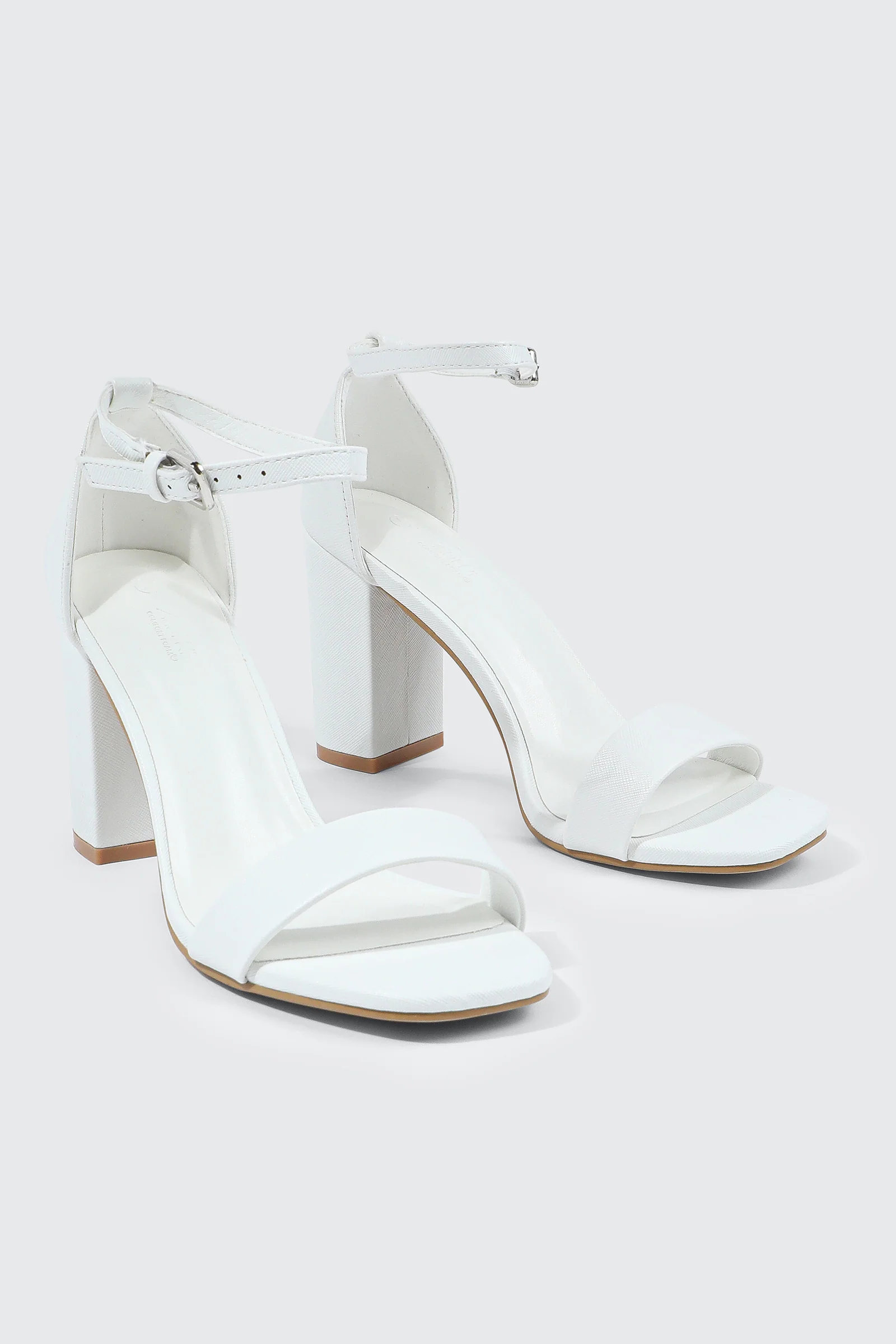 One Band Block Heel Sandals - Image 2