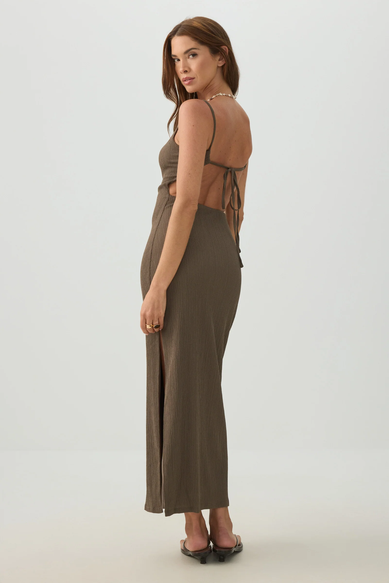 Open back Bodycon Midi Dress - Image 4