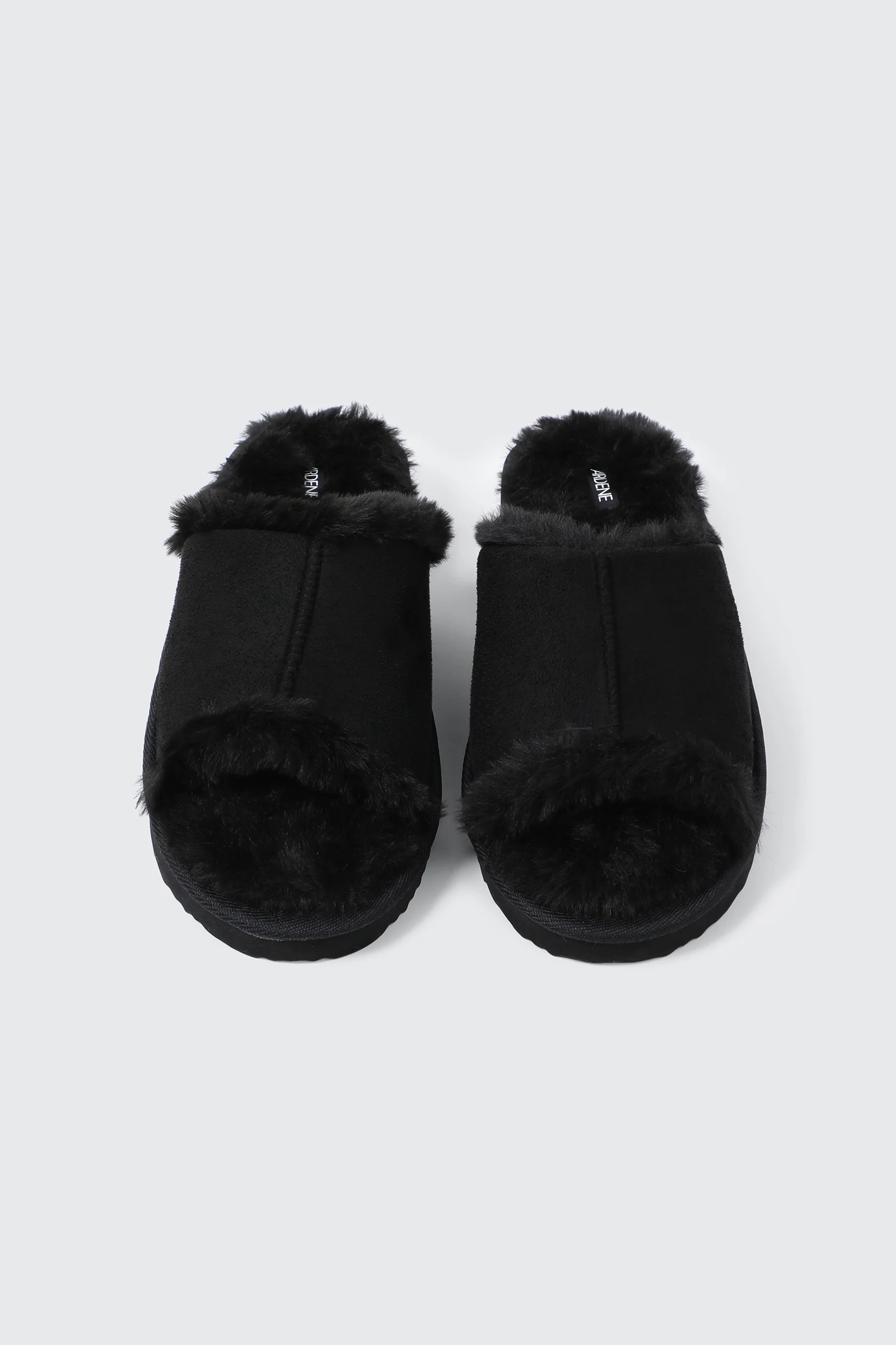 Open Toe Faux Suede Slippers - Image 4