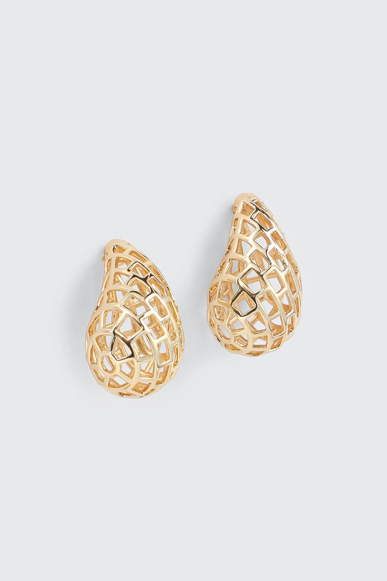 Openwork Teardrop Earrings