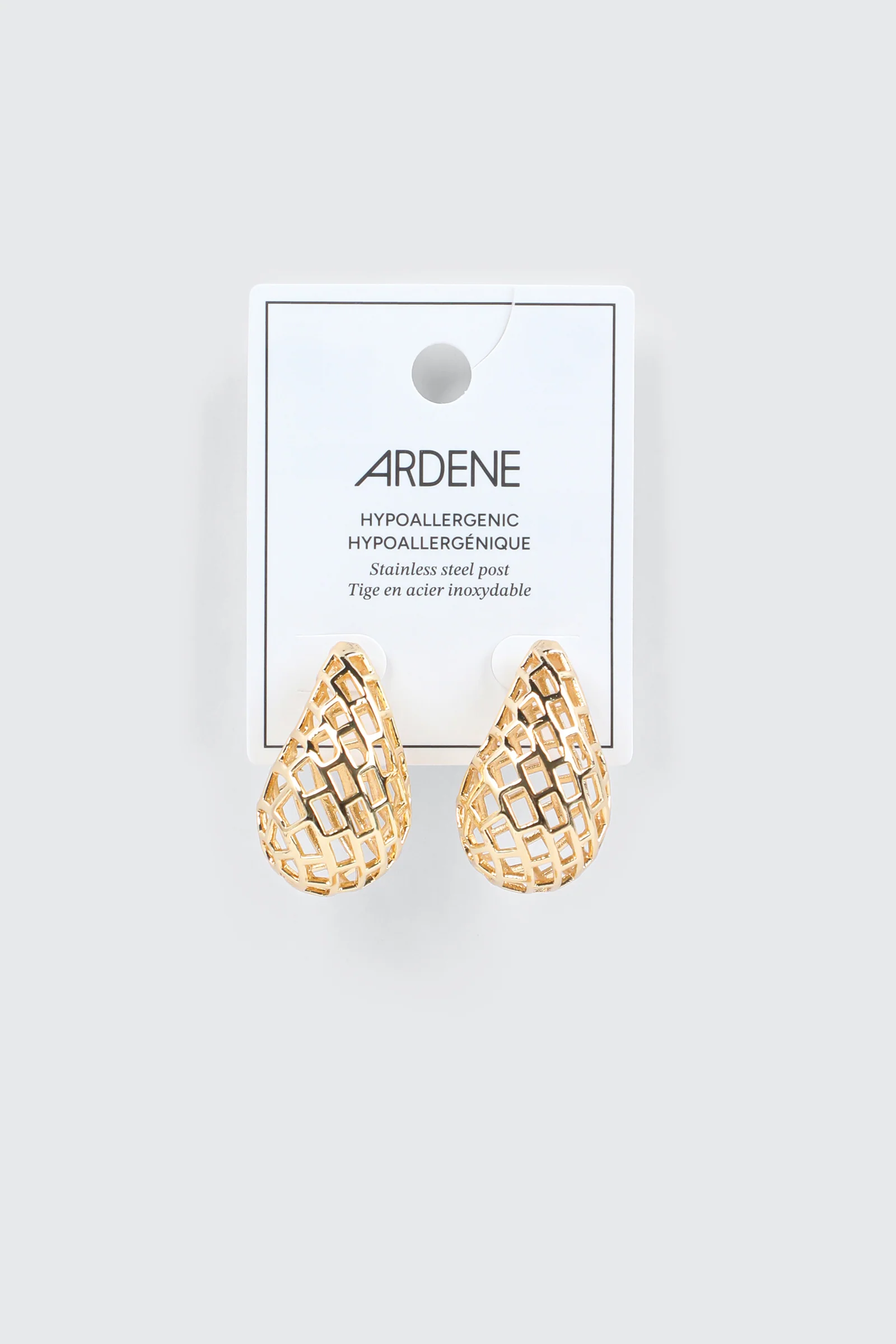 Openwork Teardrop Earrings - Image 2
