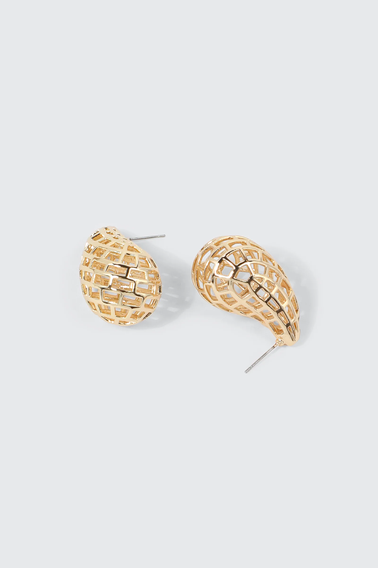 Openwork Teardrop Earrings - Image 3