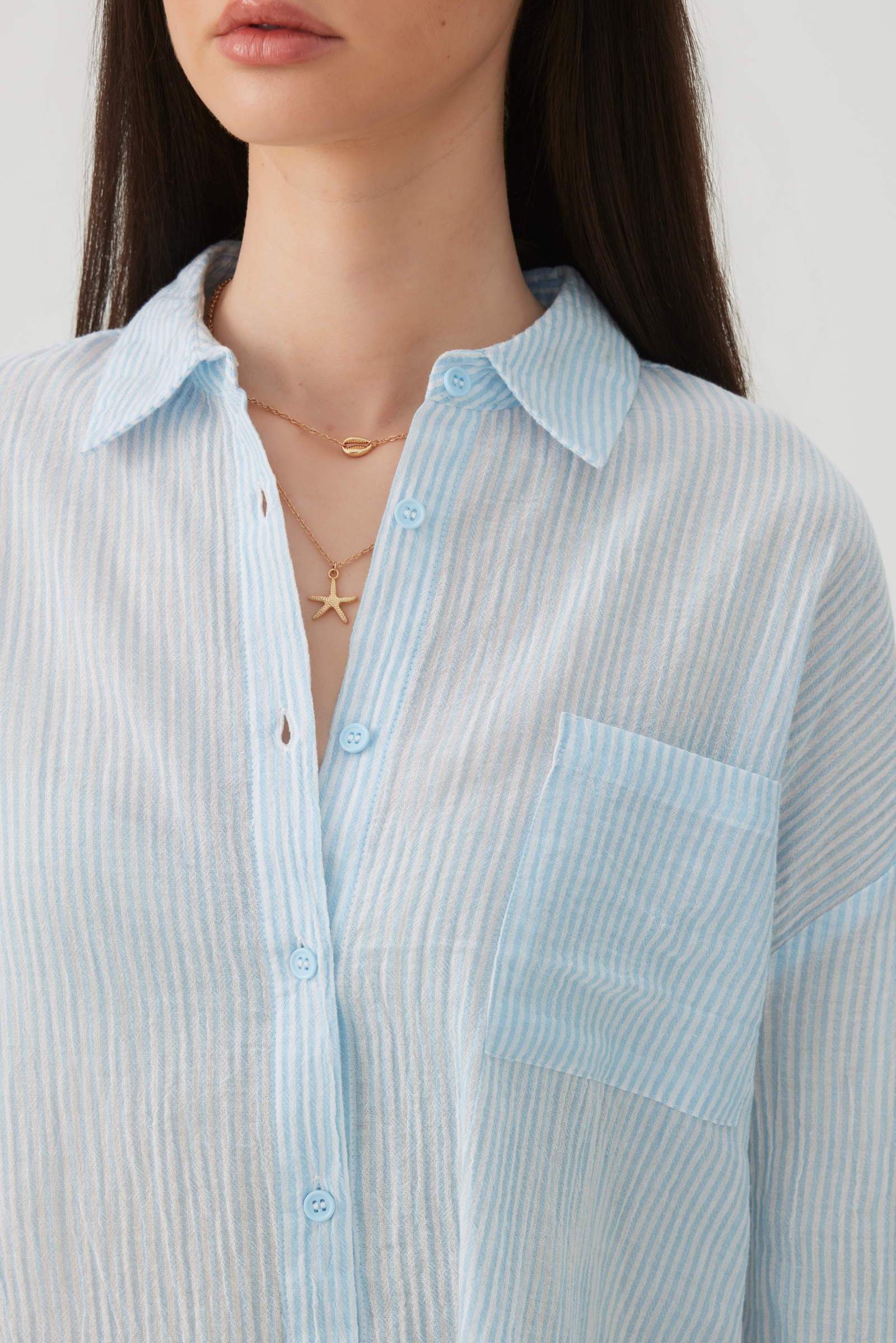 Oversized Button Up Shirt - Image 3