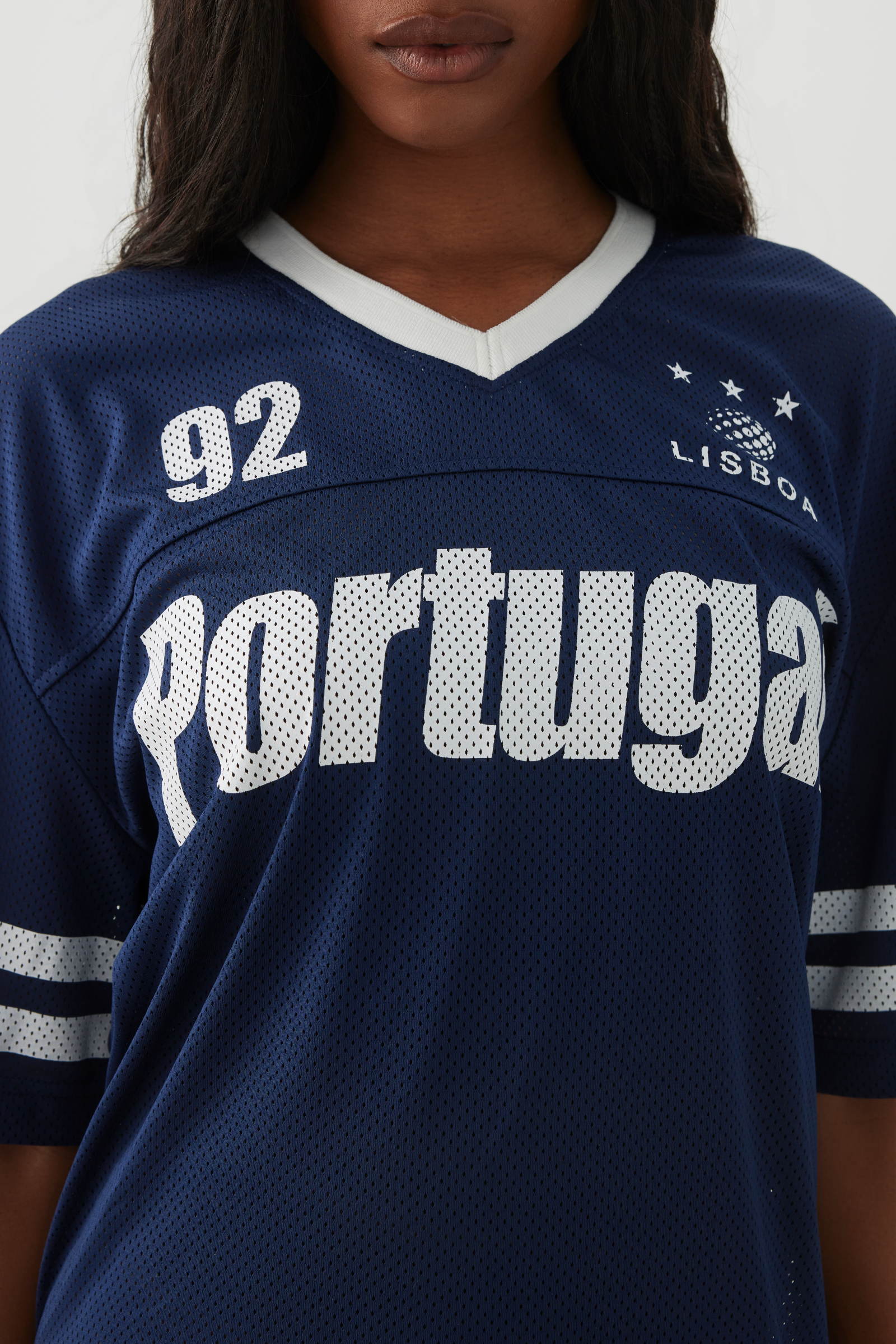 Oversized Football Mesh T-Shirt - Image 3