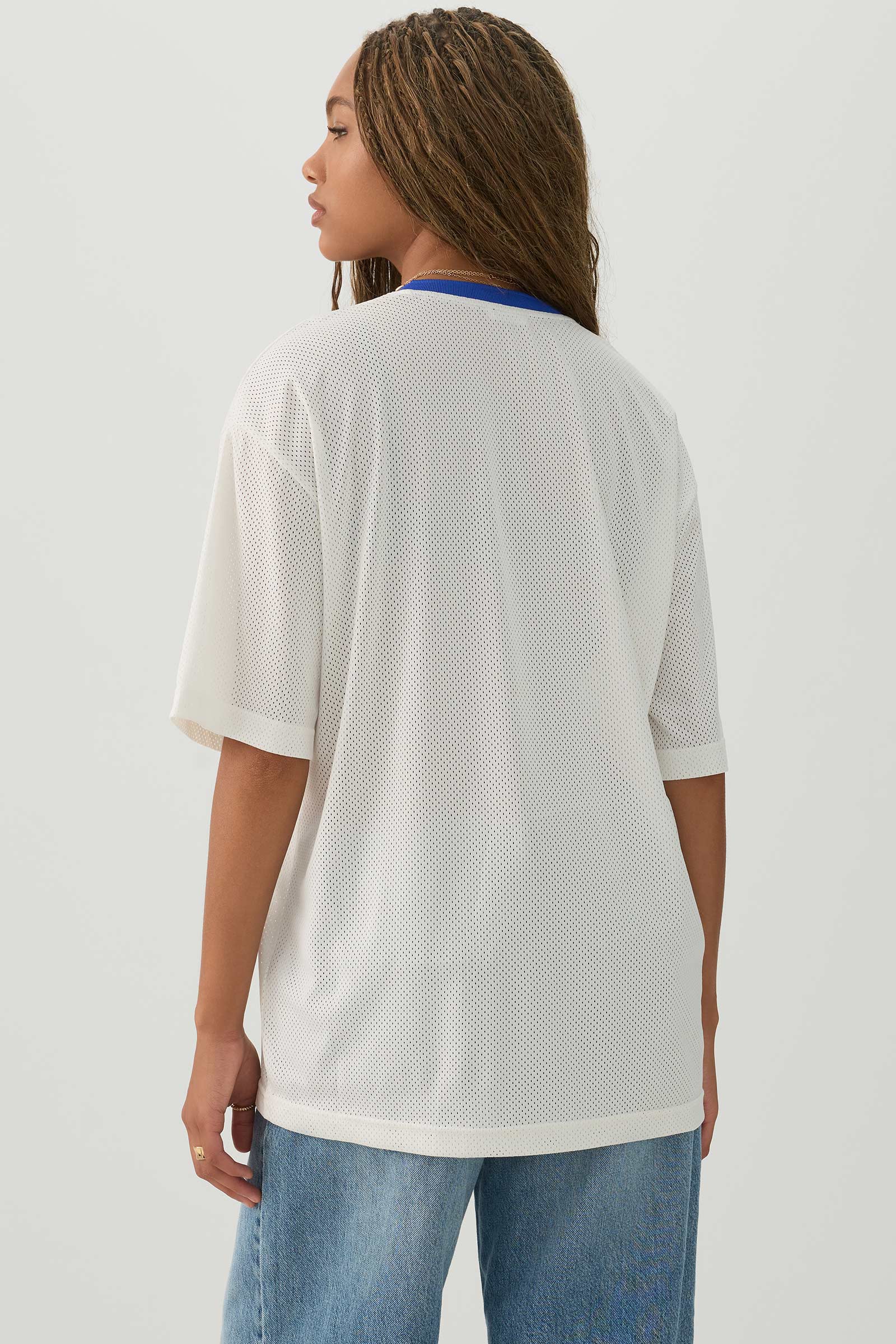 Oversized Football Mesh T-Shirt - Image 4