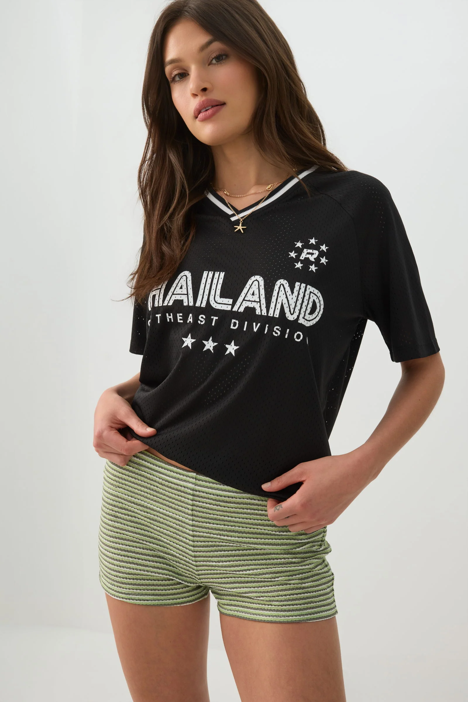 Oversized Mesh Thailand Football Top - Image 2