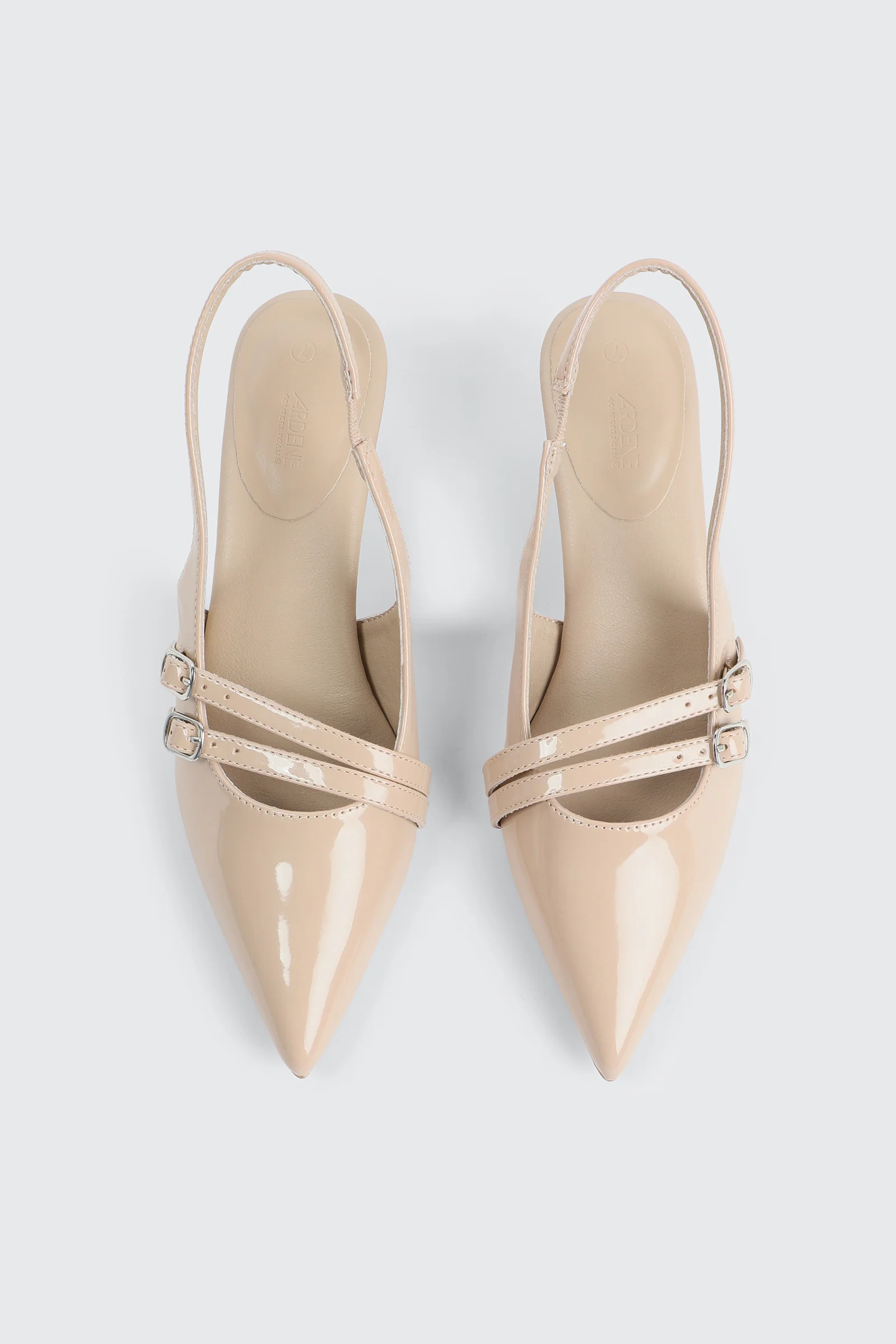 Patent Double Buckle Slingback Pumps - Image 4