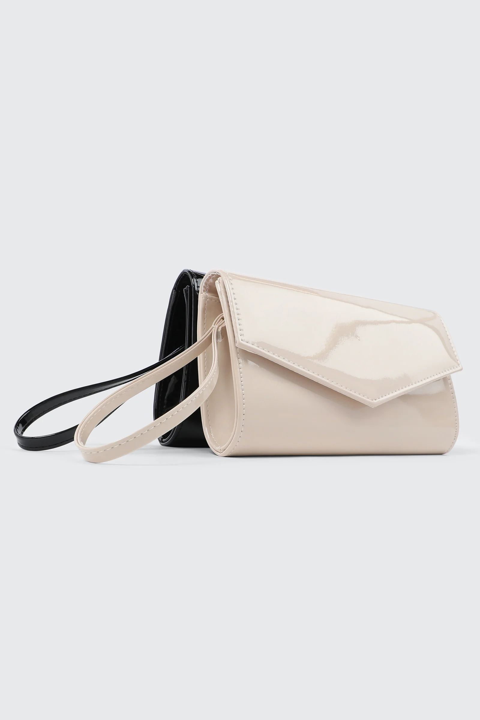 Patent Faux Leather Clutch - Image 4