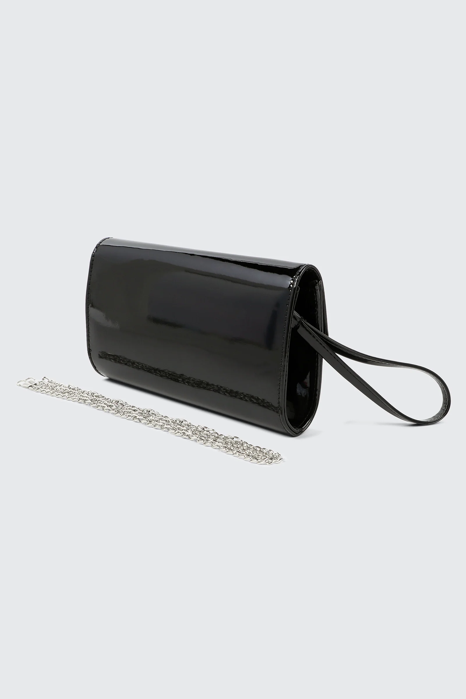 Patent Faux Leather Clutch - Image 3