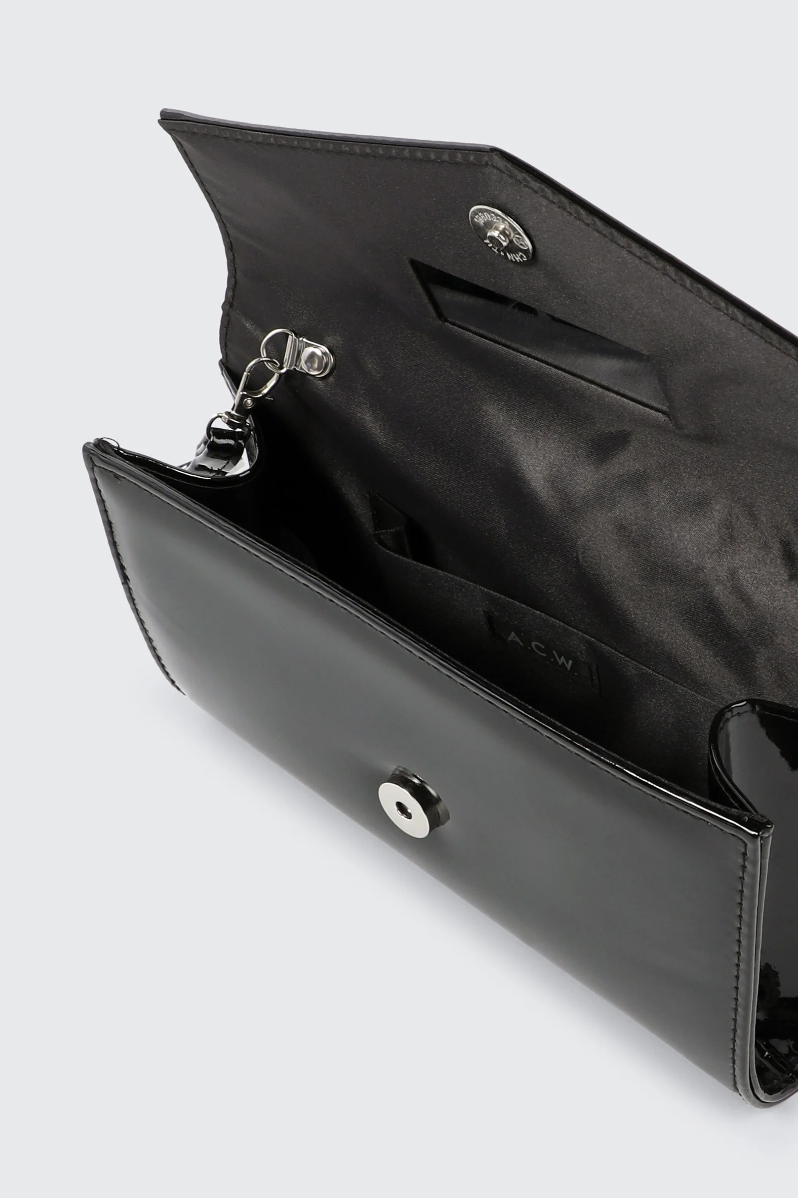Patent Faux Leather Clutch - Image 4