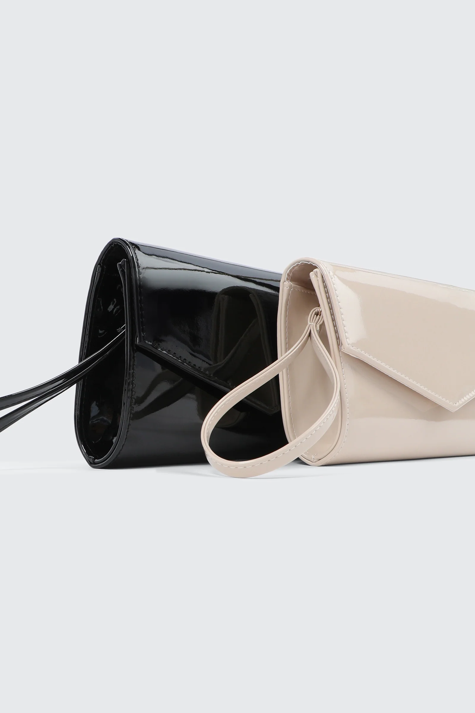 Patent Faux Leather Clutch - Image 5