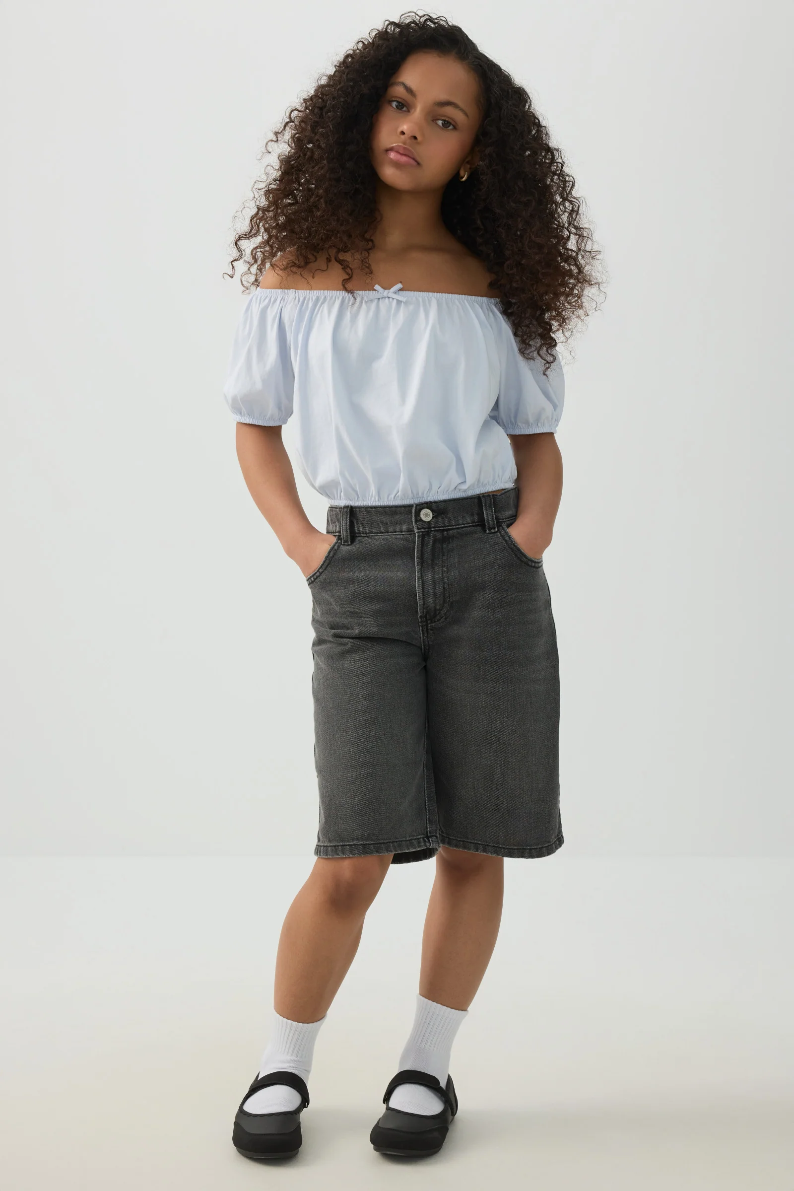 Peasant Top with Elastic Waist - Image 2