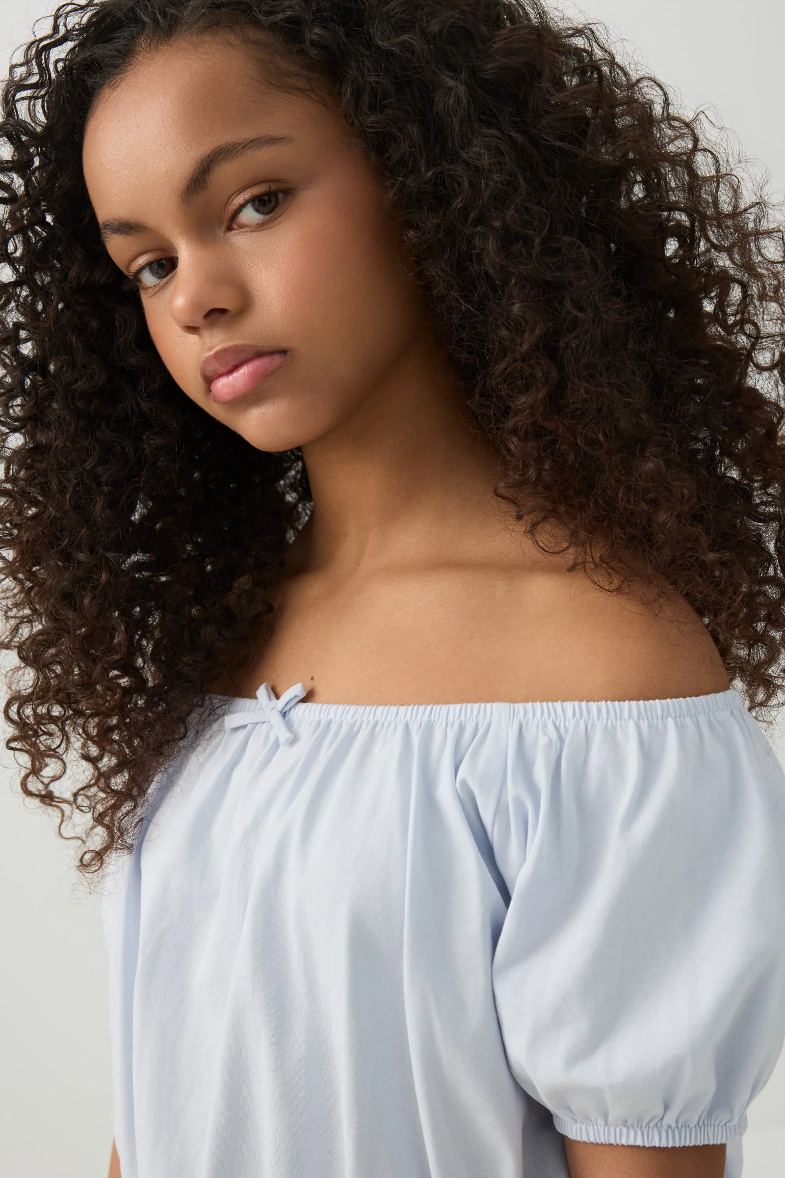 Peasant Top with Elastic Waist - Image 3