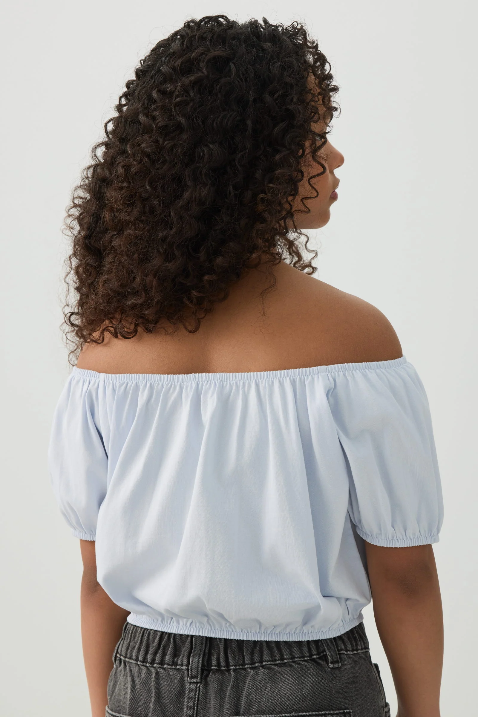 Peasant Top with Elastic Waist - Image 4