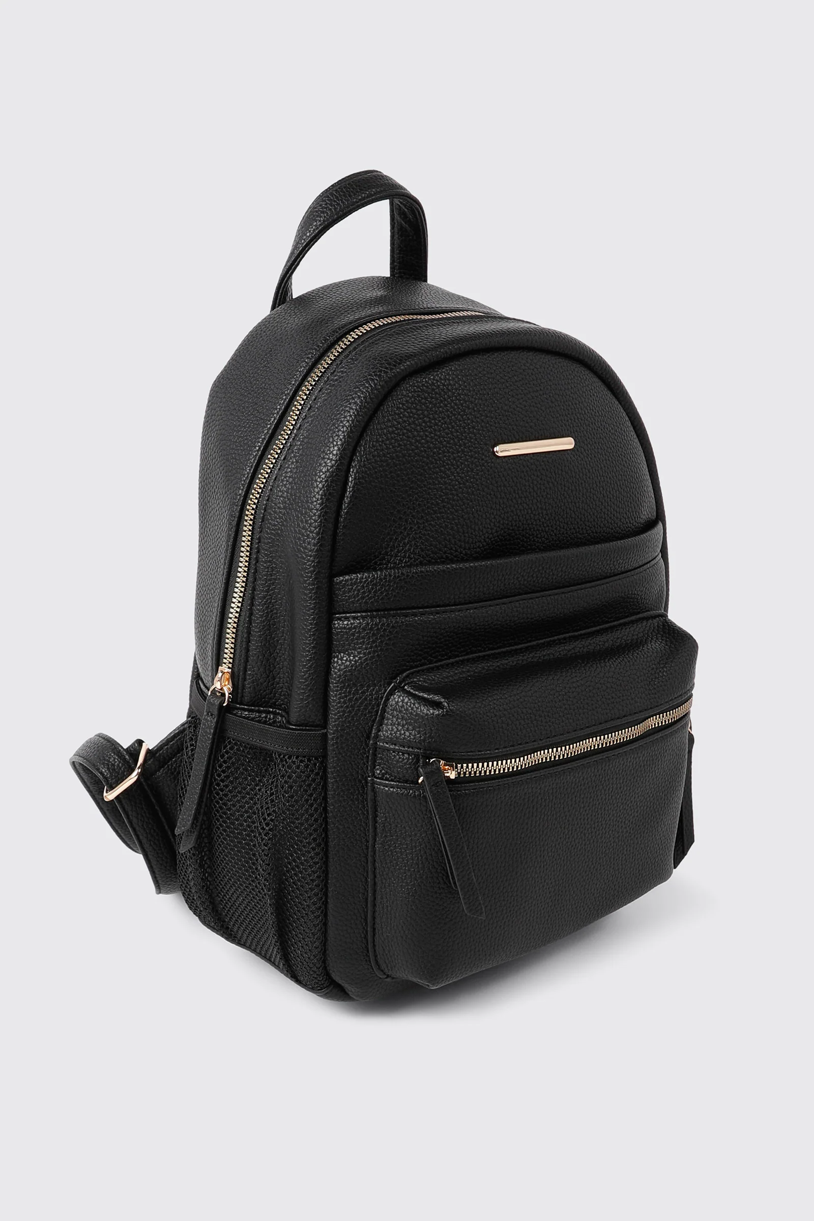 Pebbled Faux Leather Backpack - Image 4