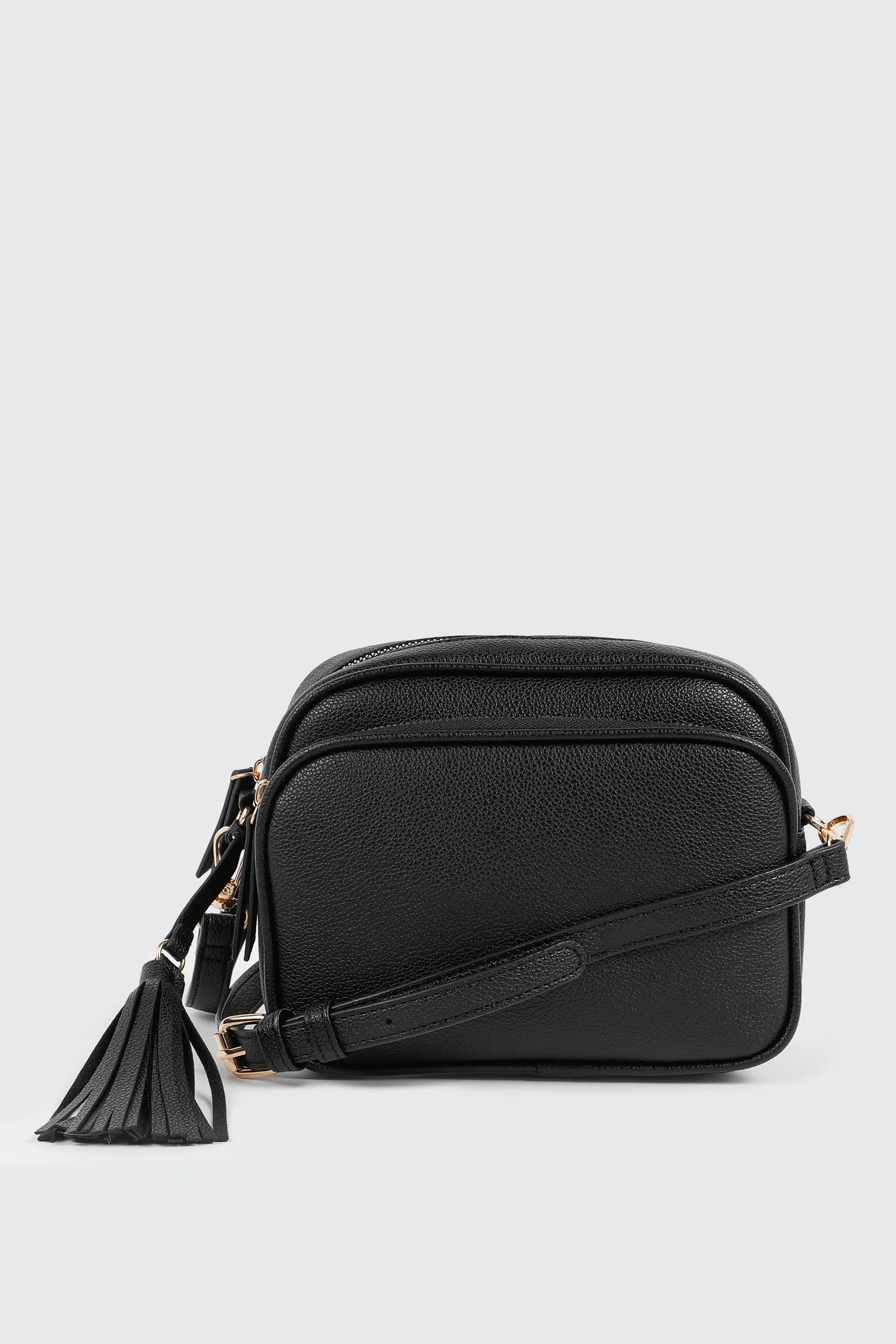 Pebbled PU Crossbody Bag