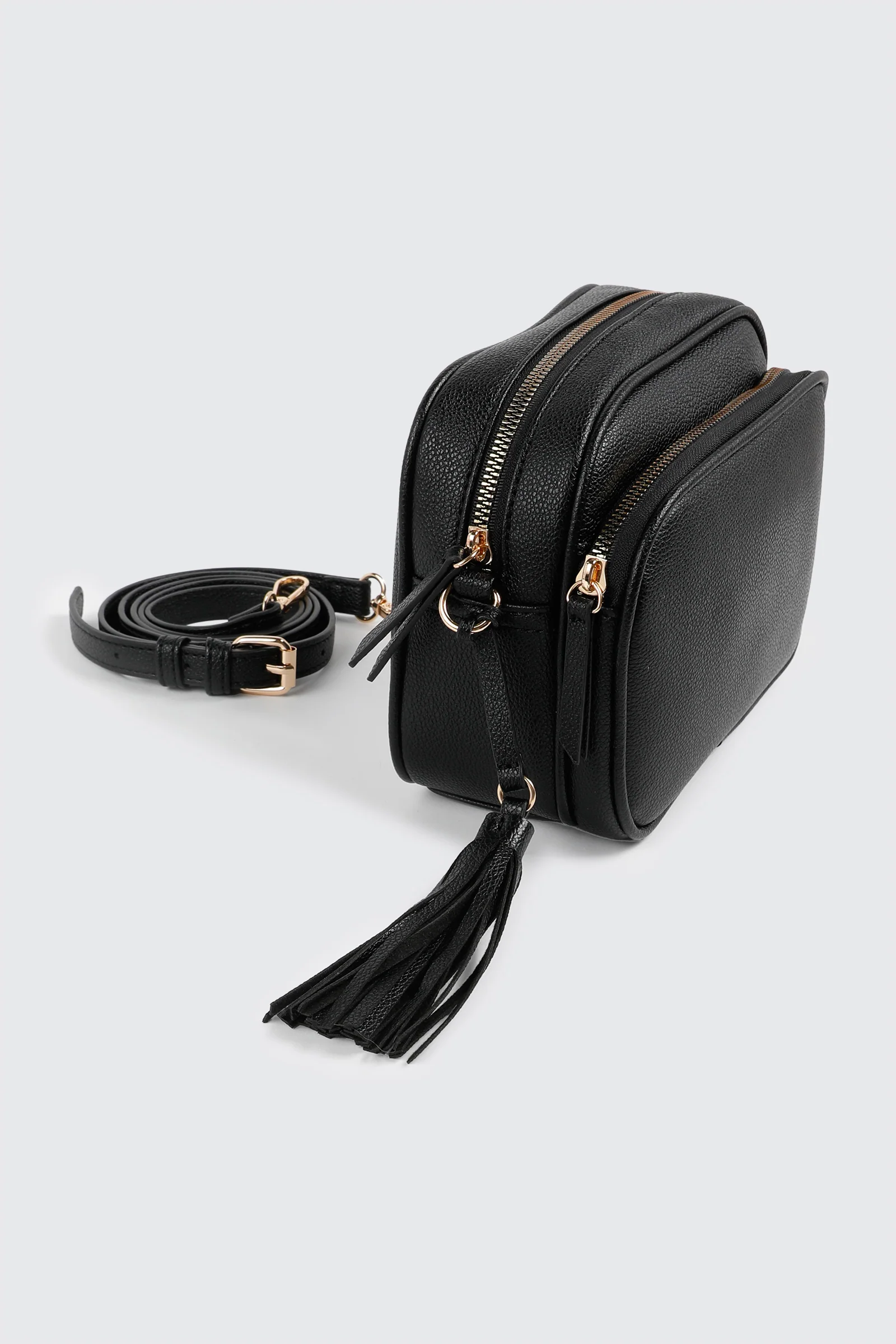 Pebbled PU Crossbody Bag - Image 3