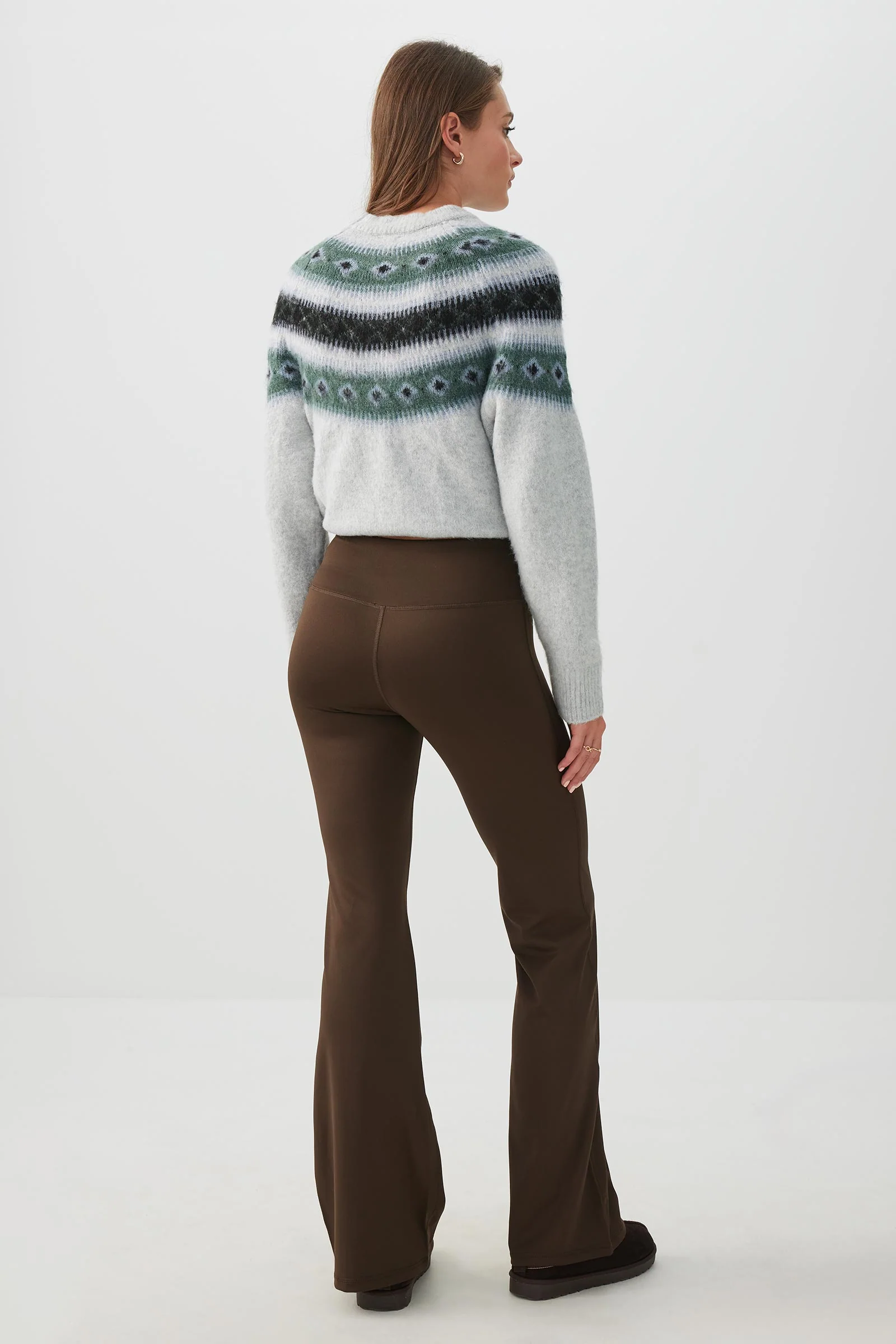 Pintuck Flare Leggings - Image 4