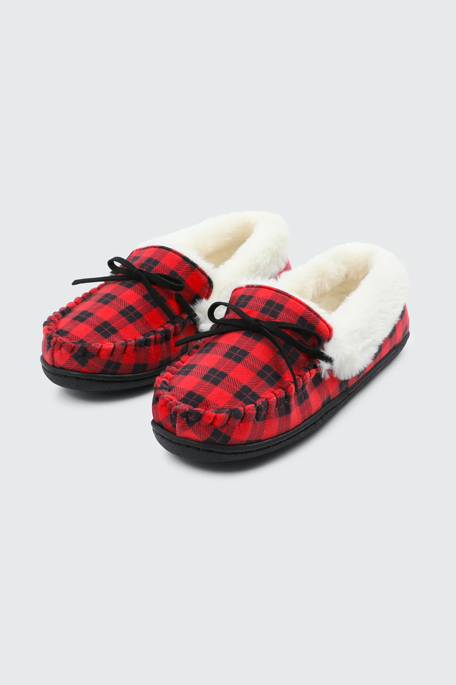 Plaid Moccasin Slippers - Image 2