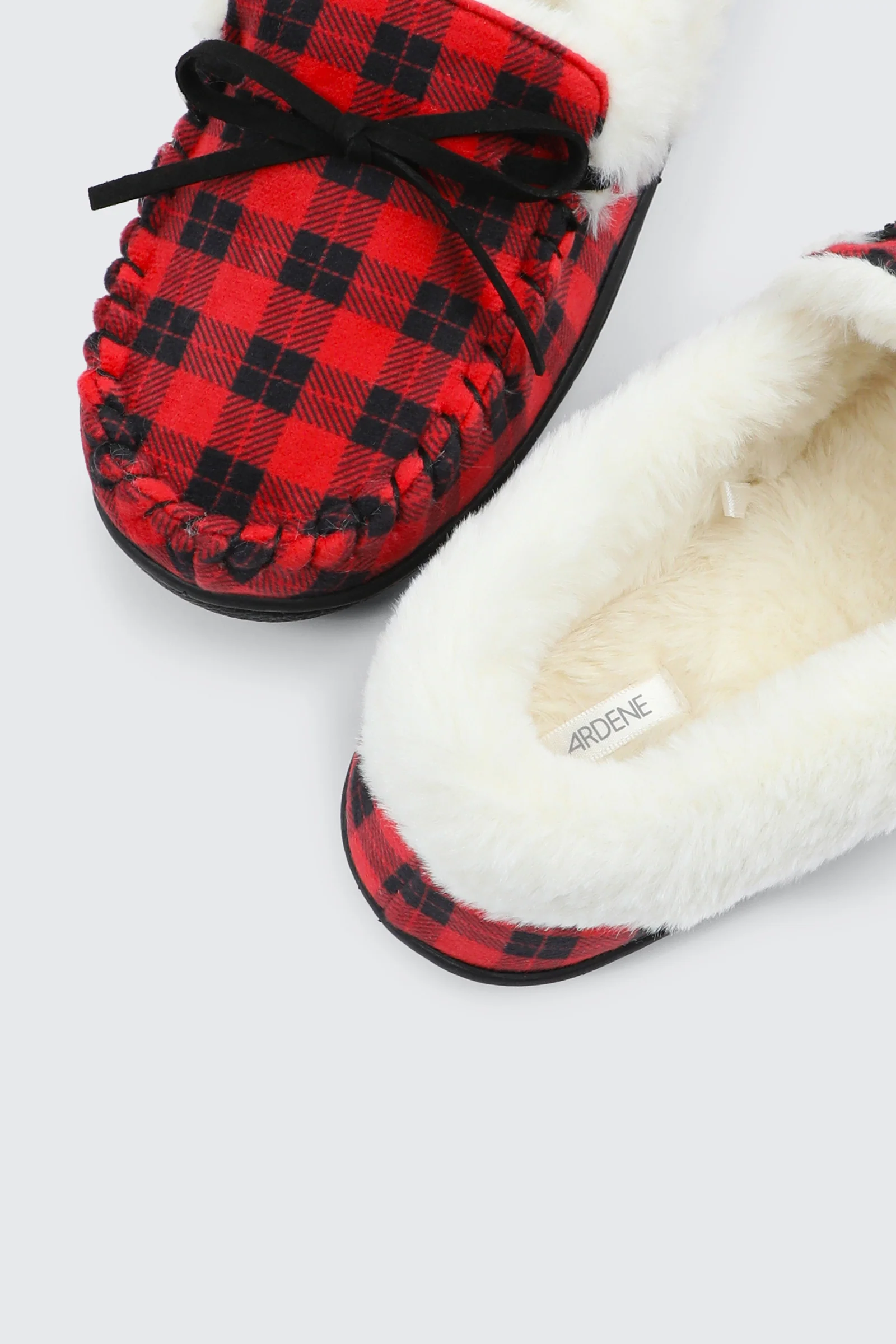 Plaid Moccasin Slippers - Image 3