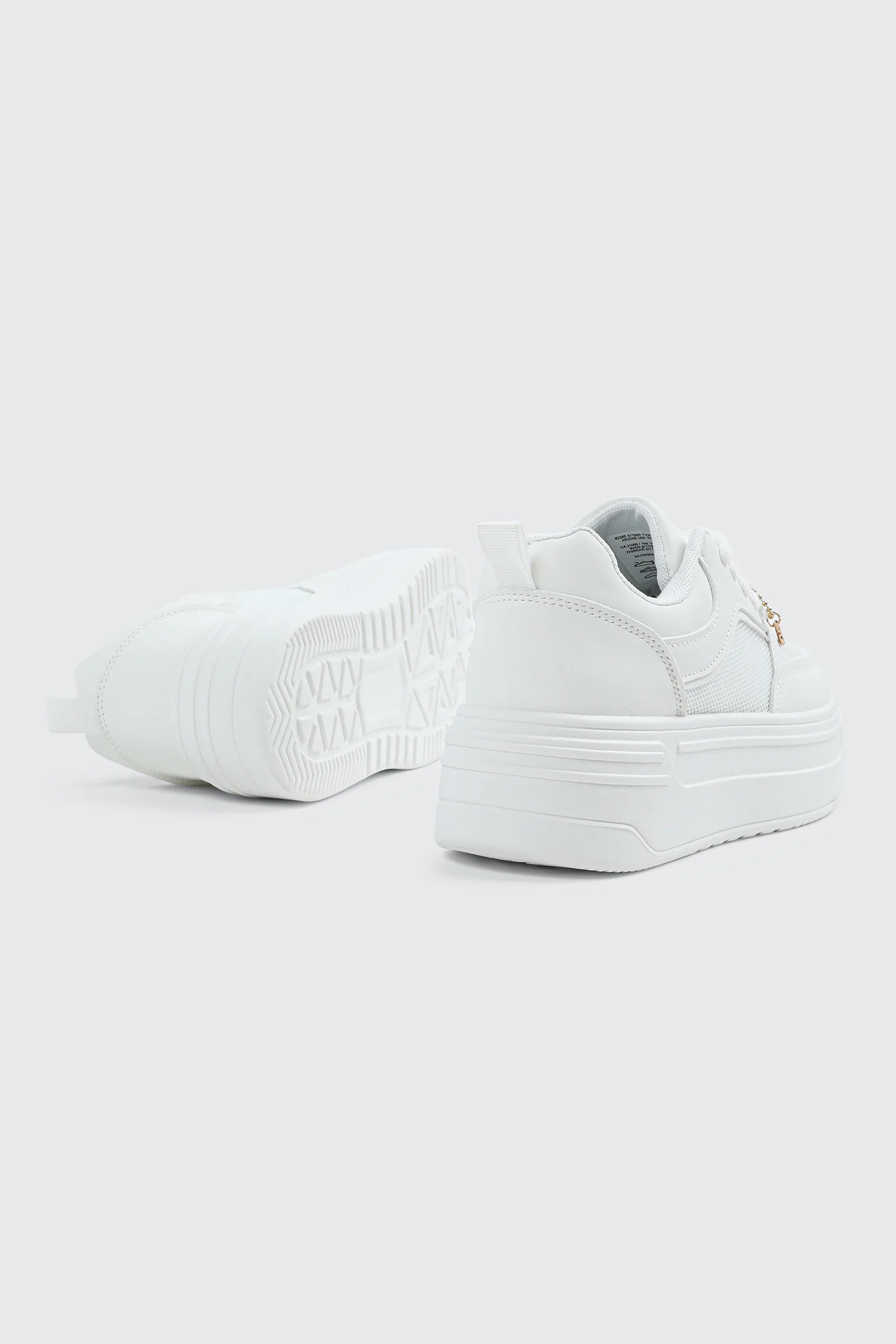 Platform Sneakers with Charm Detail - Image 3