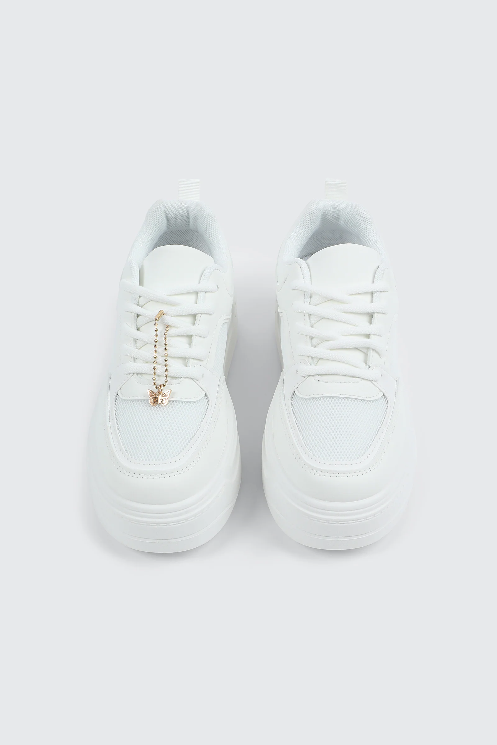 Platform Sneakers with Charm Detail - Image 4