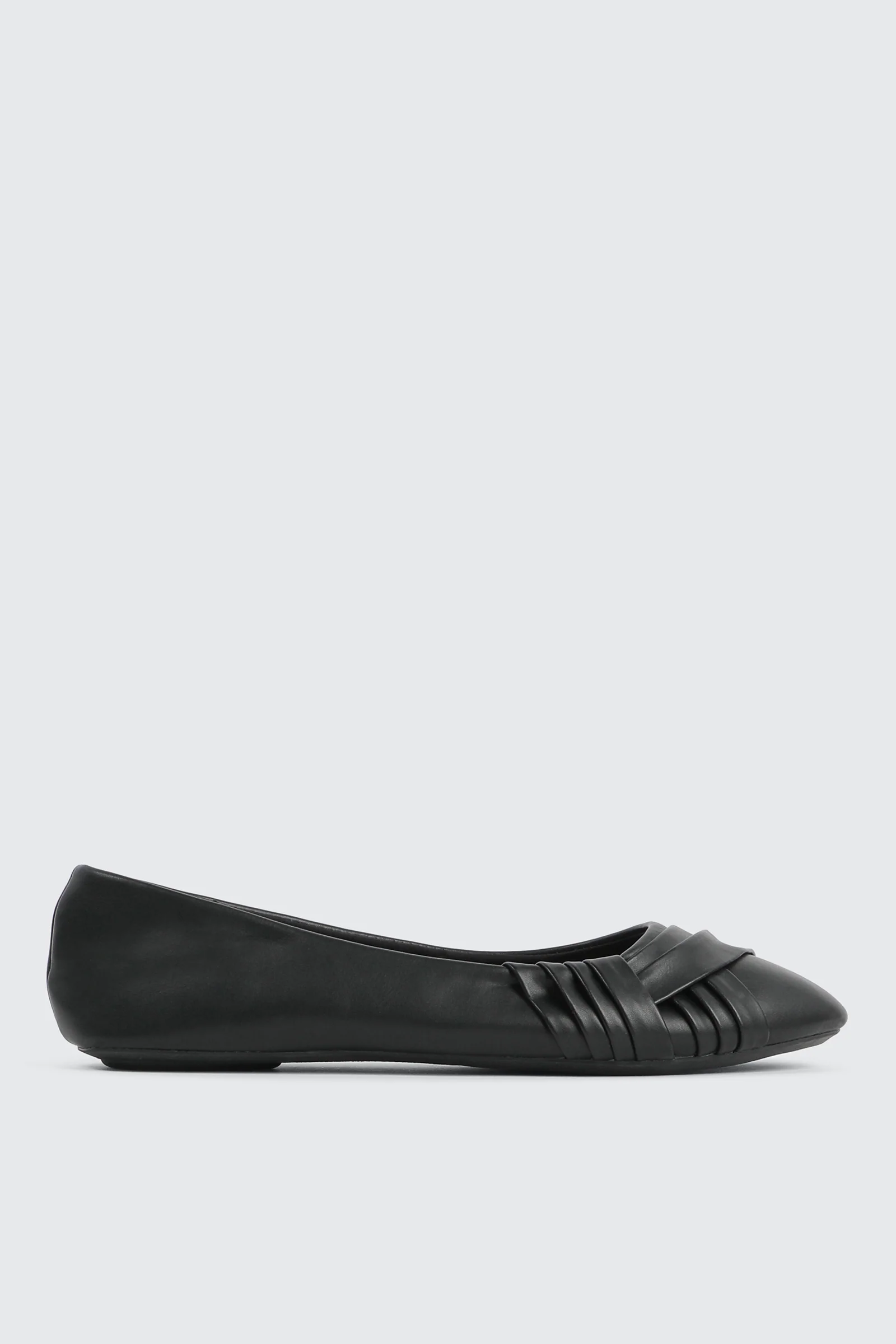 Pleated Ballet Flats