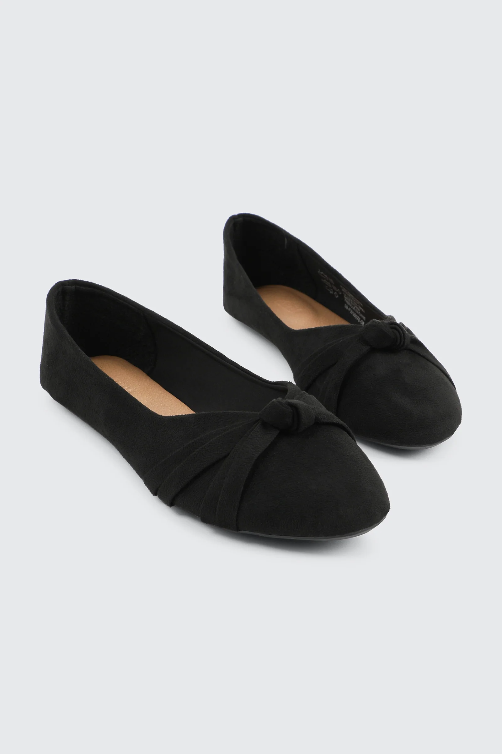 Pleated Bow Ballet Flats - Image 2