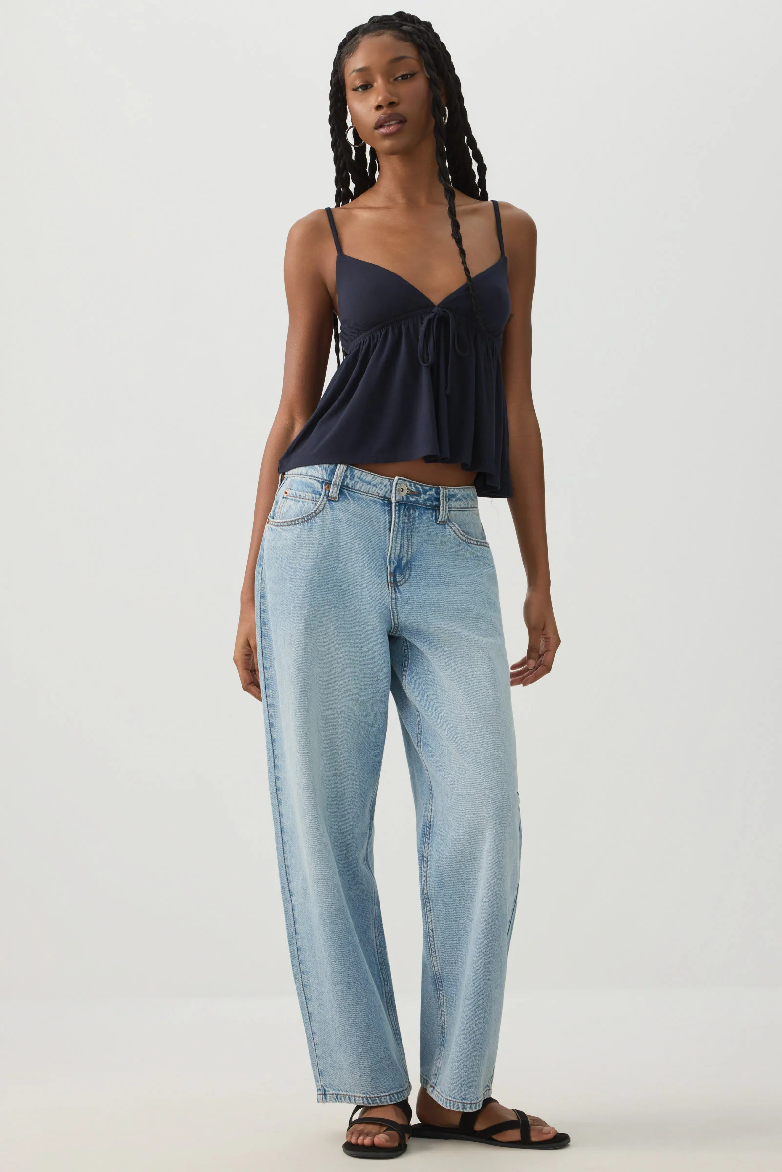 Plunge Babydoll Tank Top - Image 3