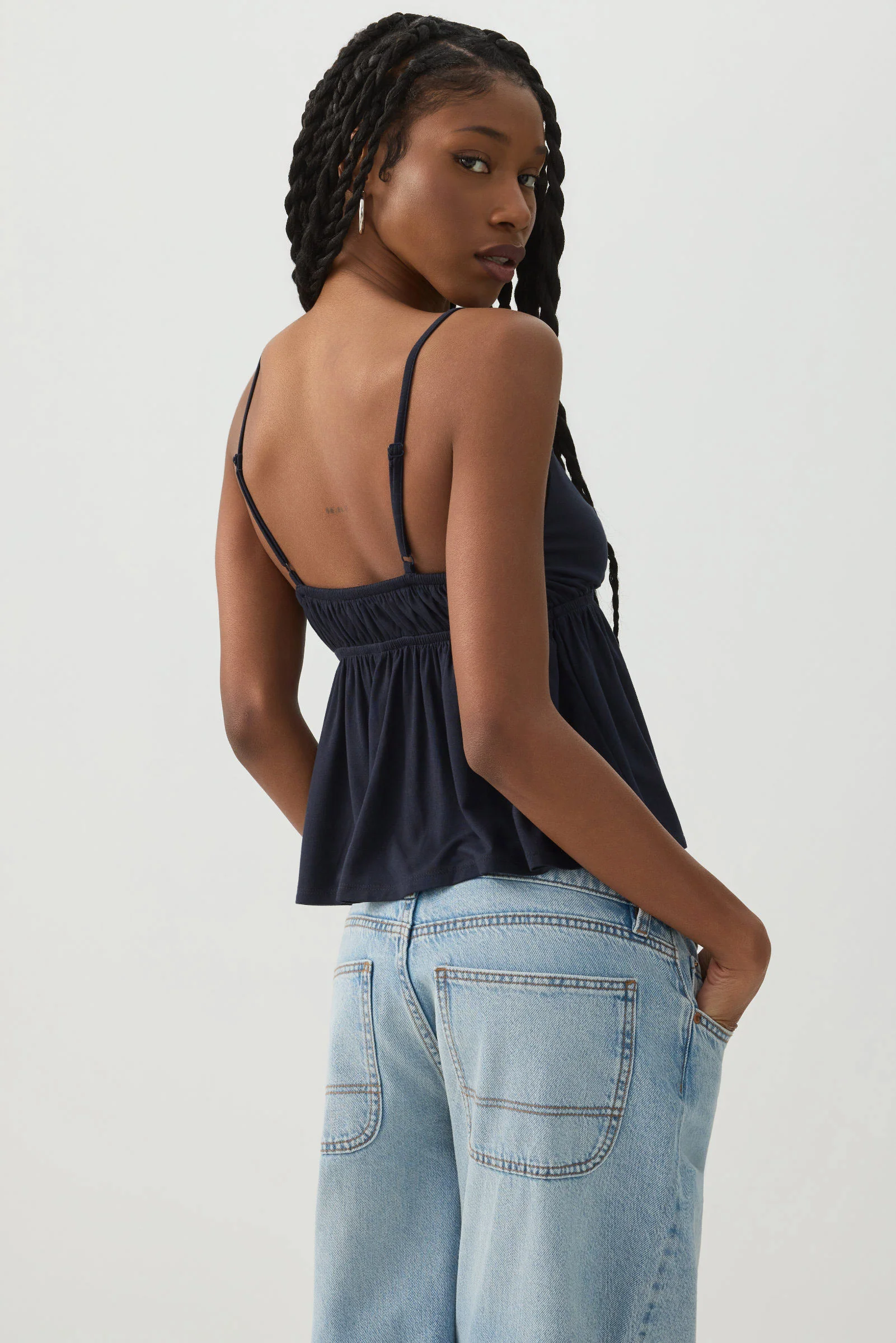 Plunge Babydoll Tank Top - Image 4