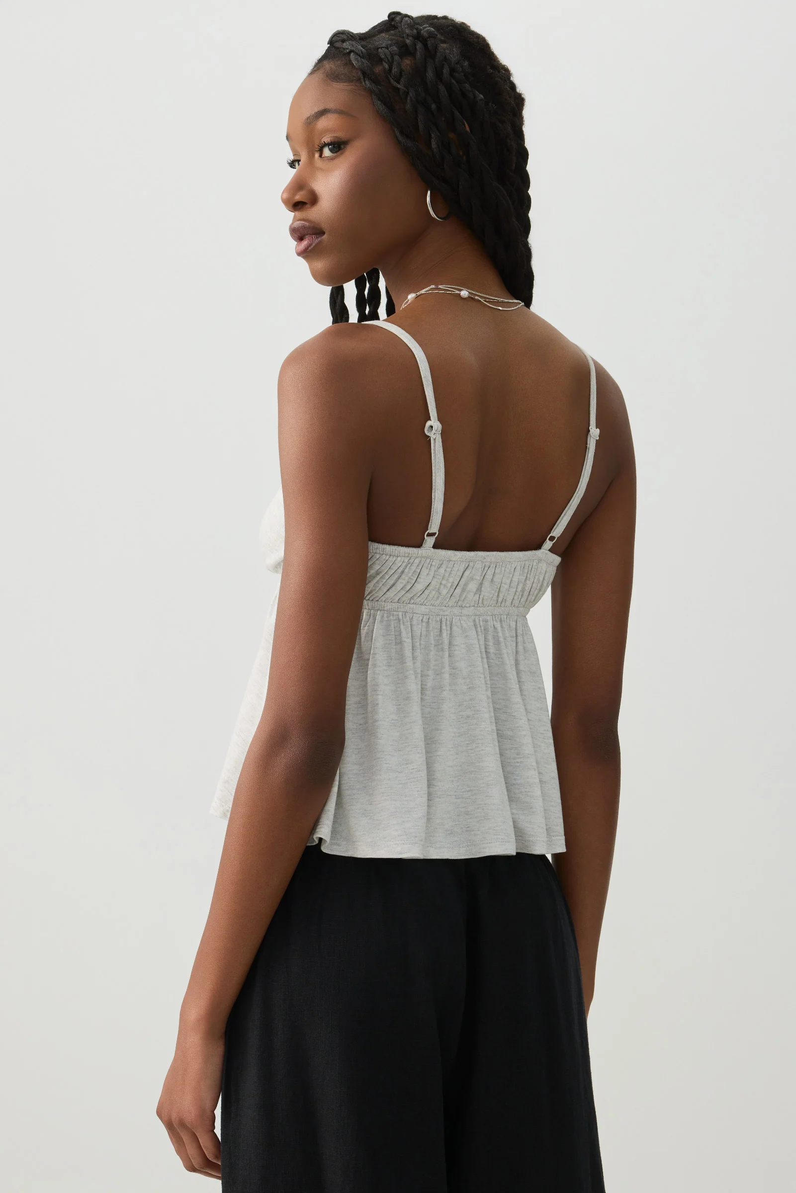 Plunge Babydoll Tank Top - Image 4