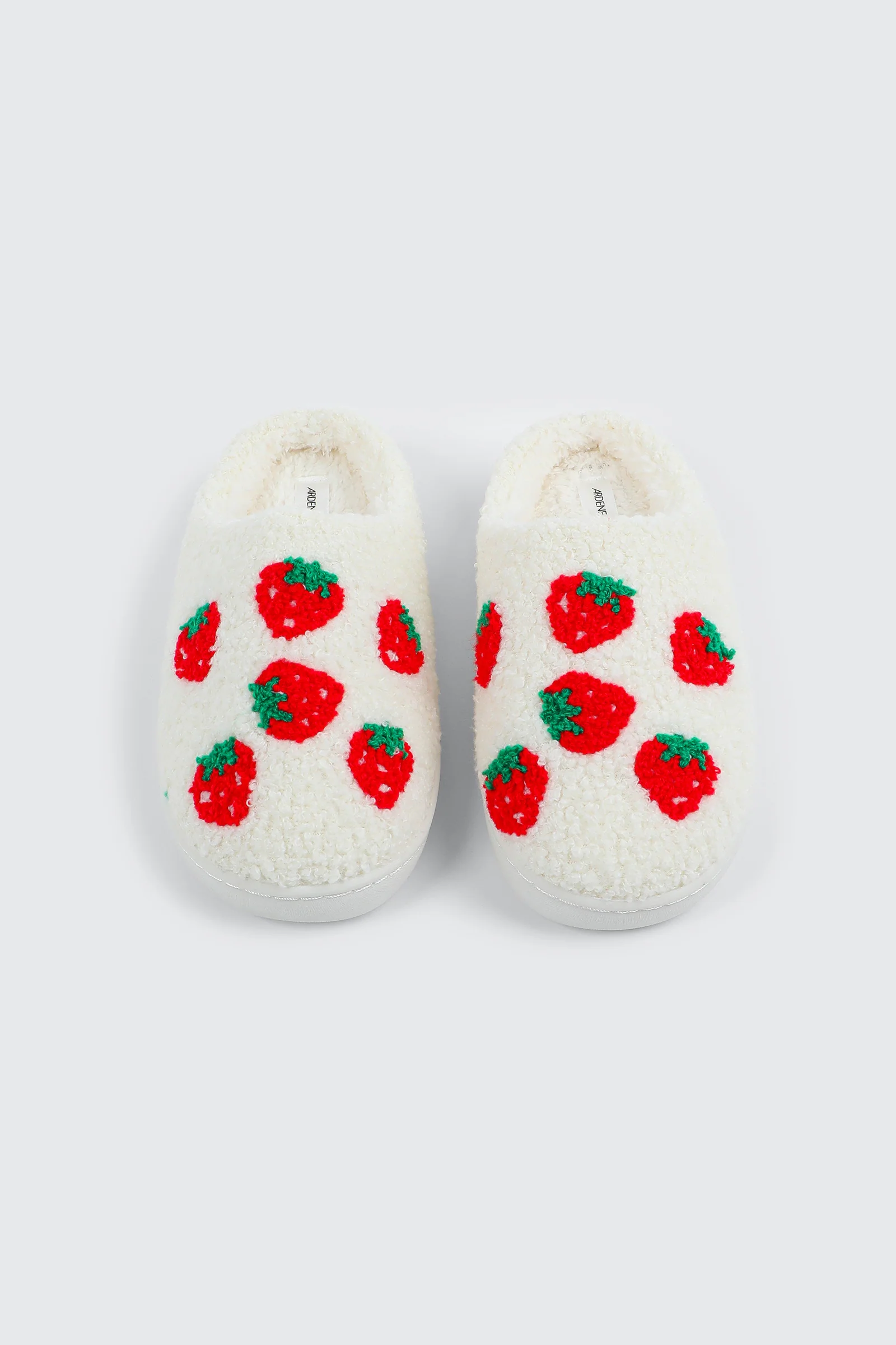 Plush Strawberry Slippers - Image 4