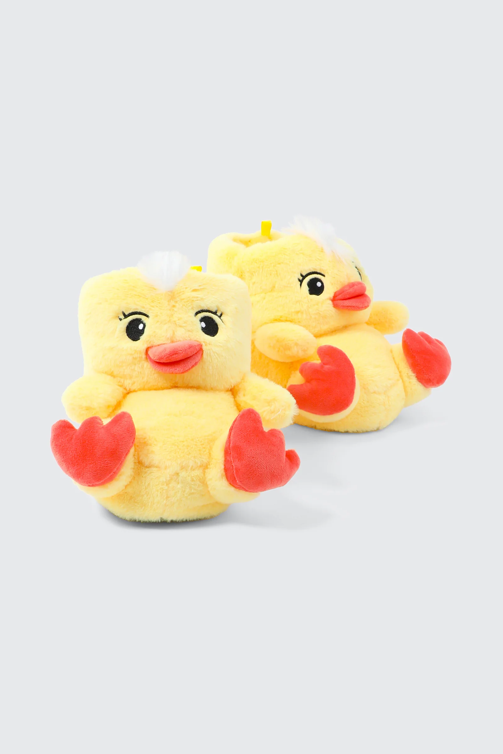 Plush Yellow Duck Slippers - Image 2