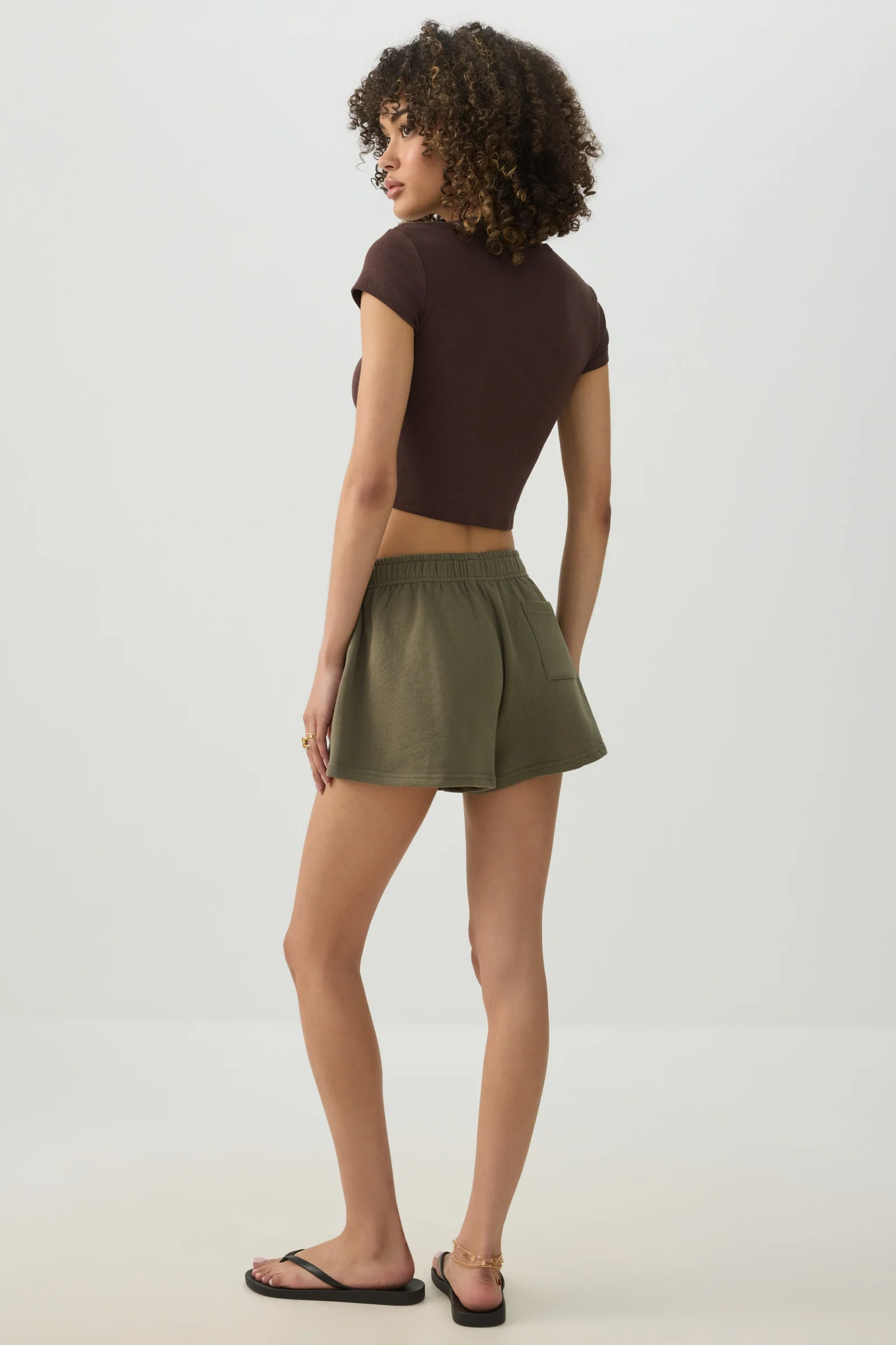 Printed Knit Shorts - Image 4