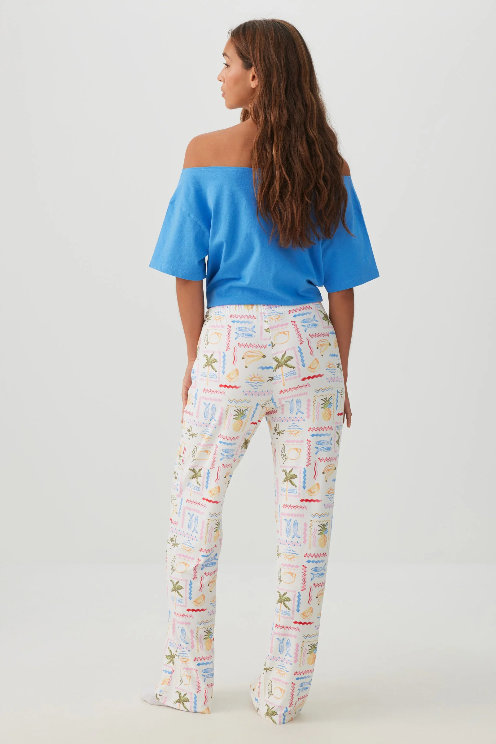 Printed Ultra Soft Straight Leg PJ Pants - Image 4