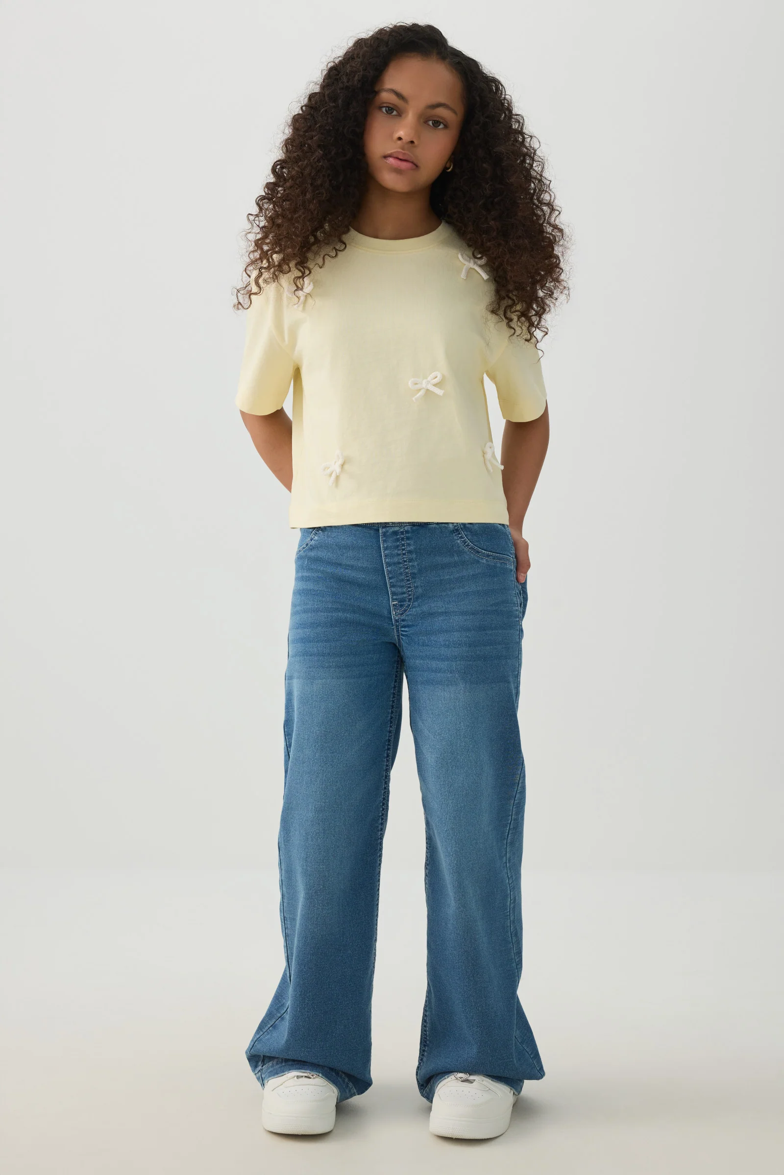 Pull On Wide Leg Jeans - Image 2