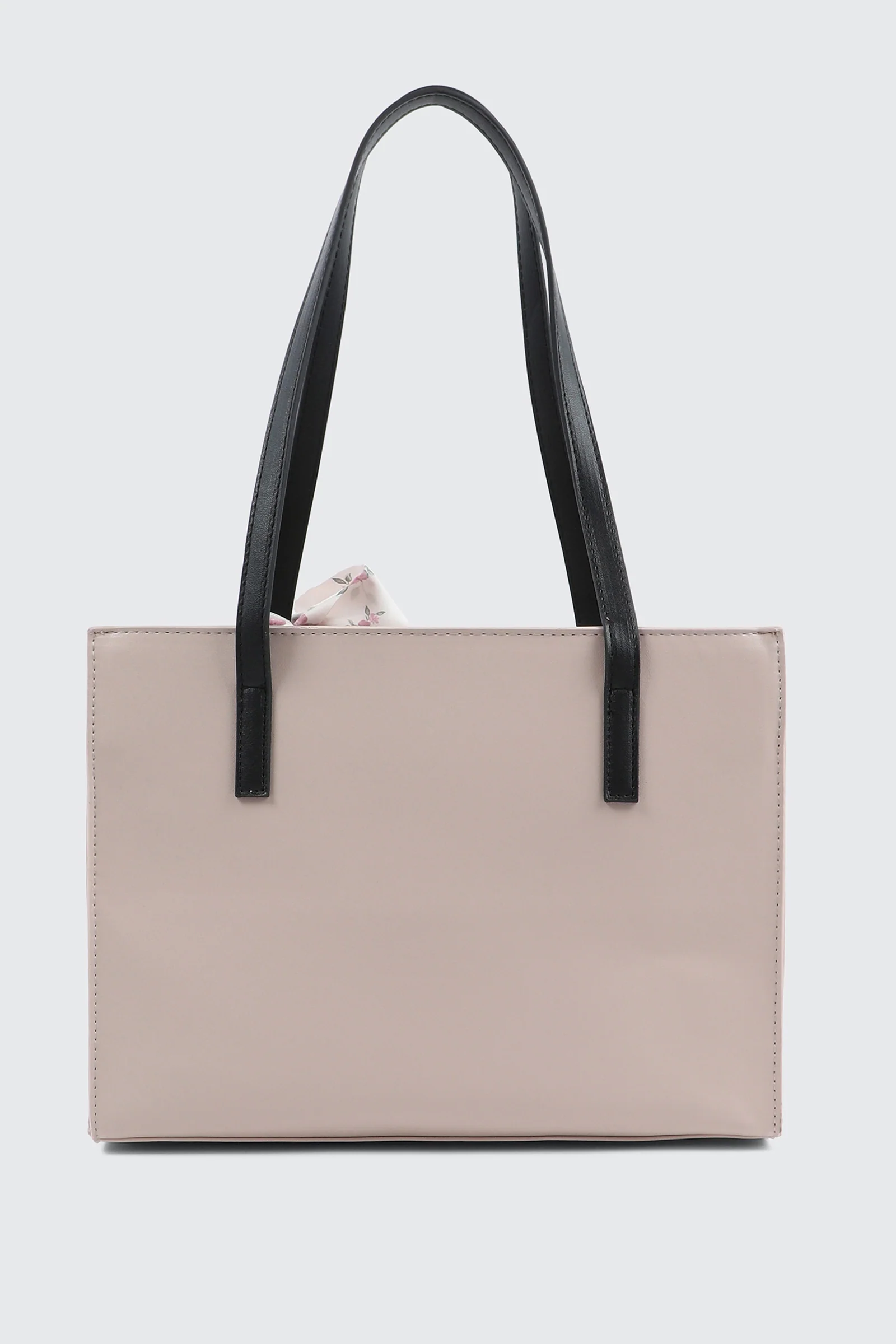 Quilted Structured Tote Bag - Image 2