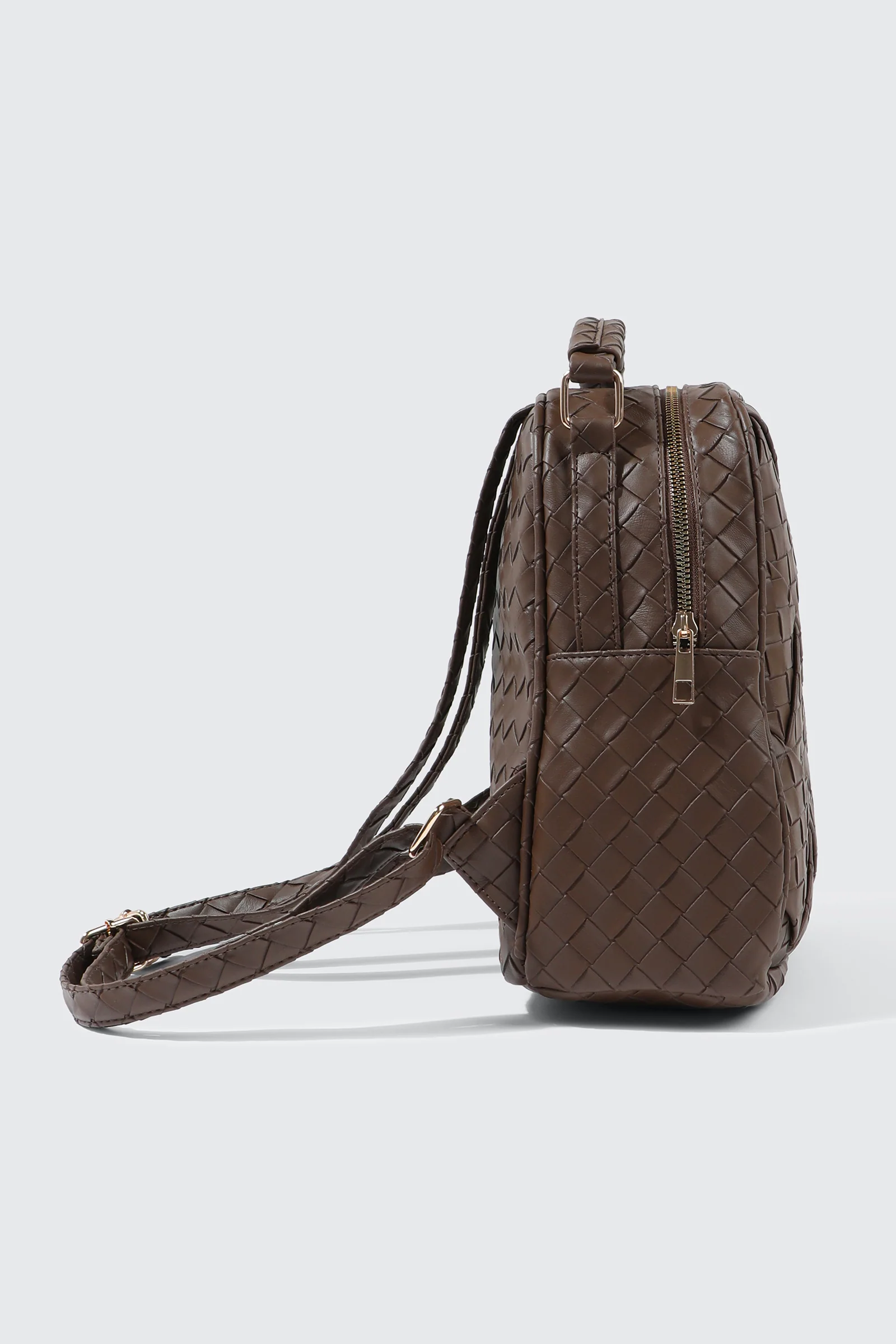 Quilted Woven Mini Backpack - Image 3