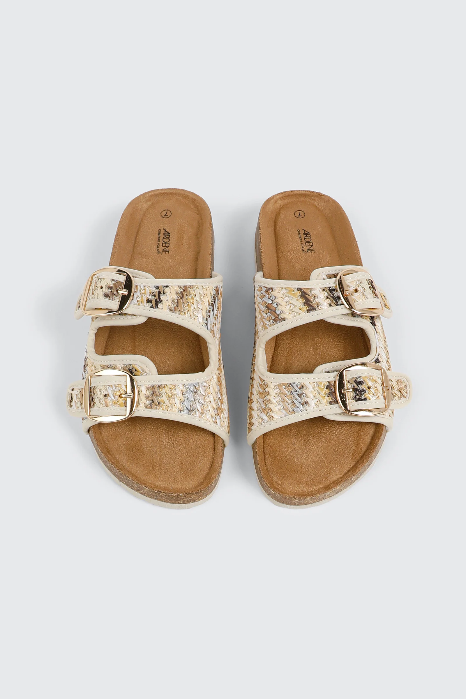 Raffia Flat Sandals - Image 4