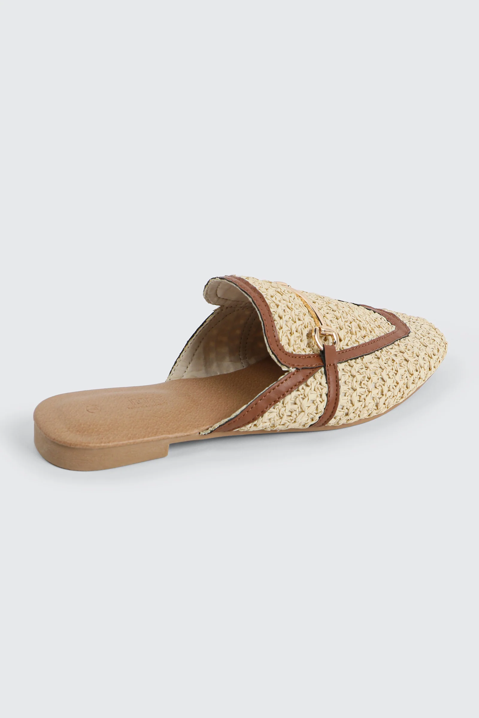 Raffia Loafer Mules - Image 3