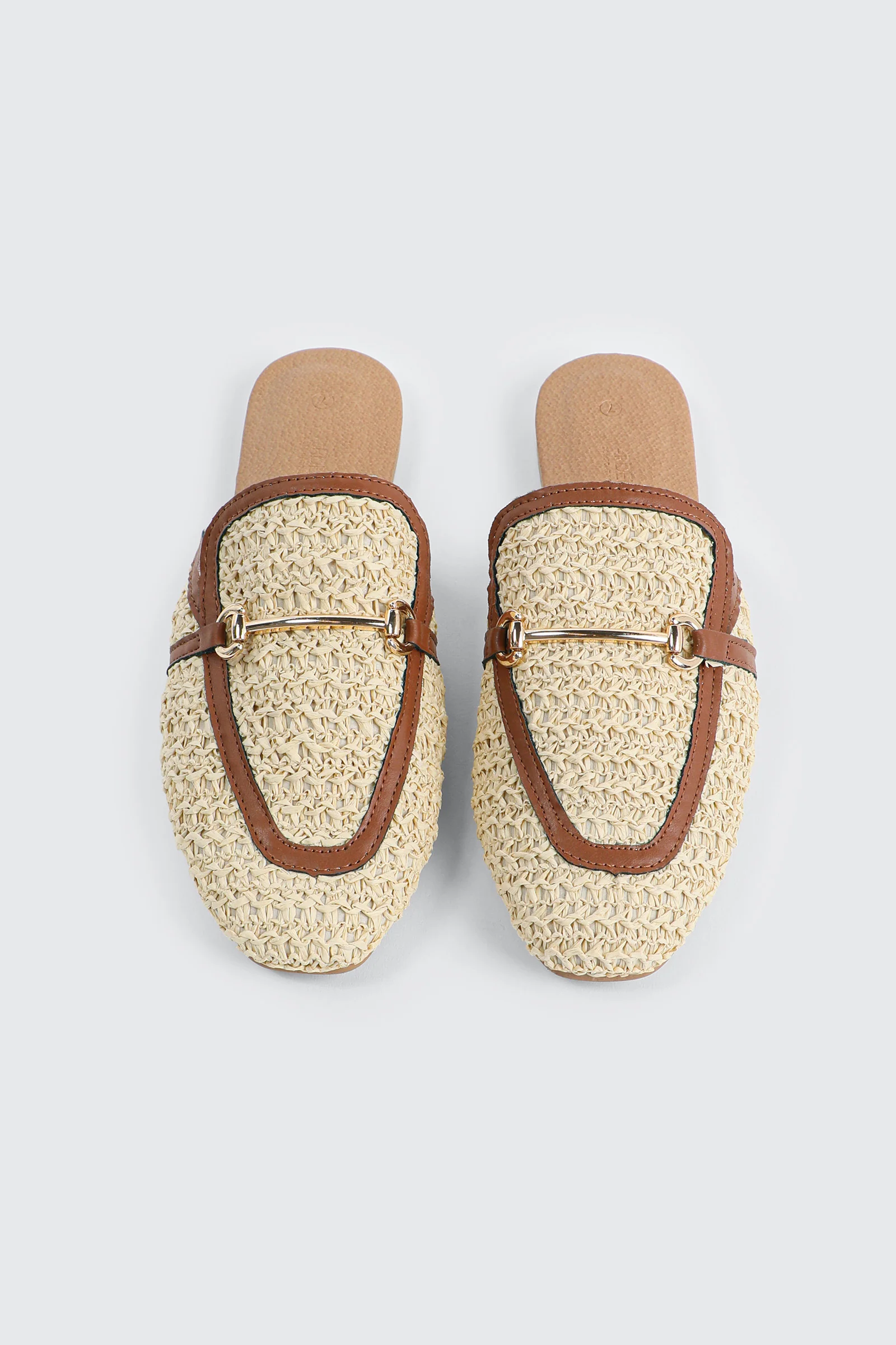 Raffia Loafer Mules - Image 4