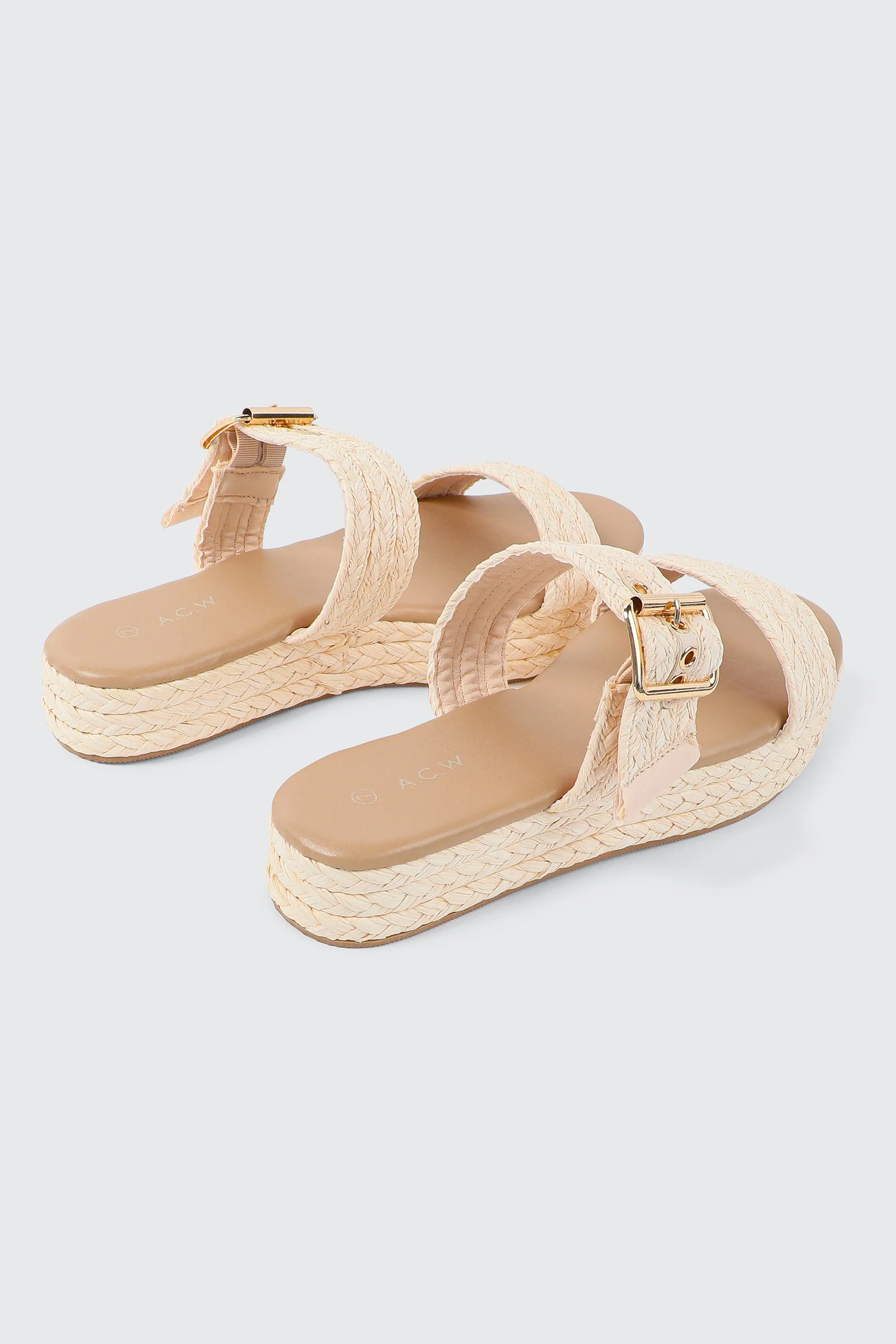 Raffia Platform Sandals - Image 4