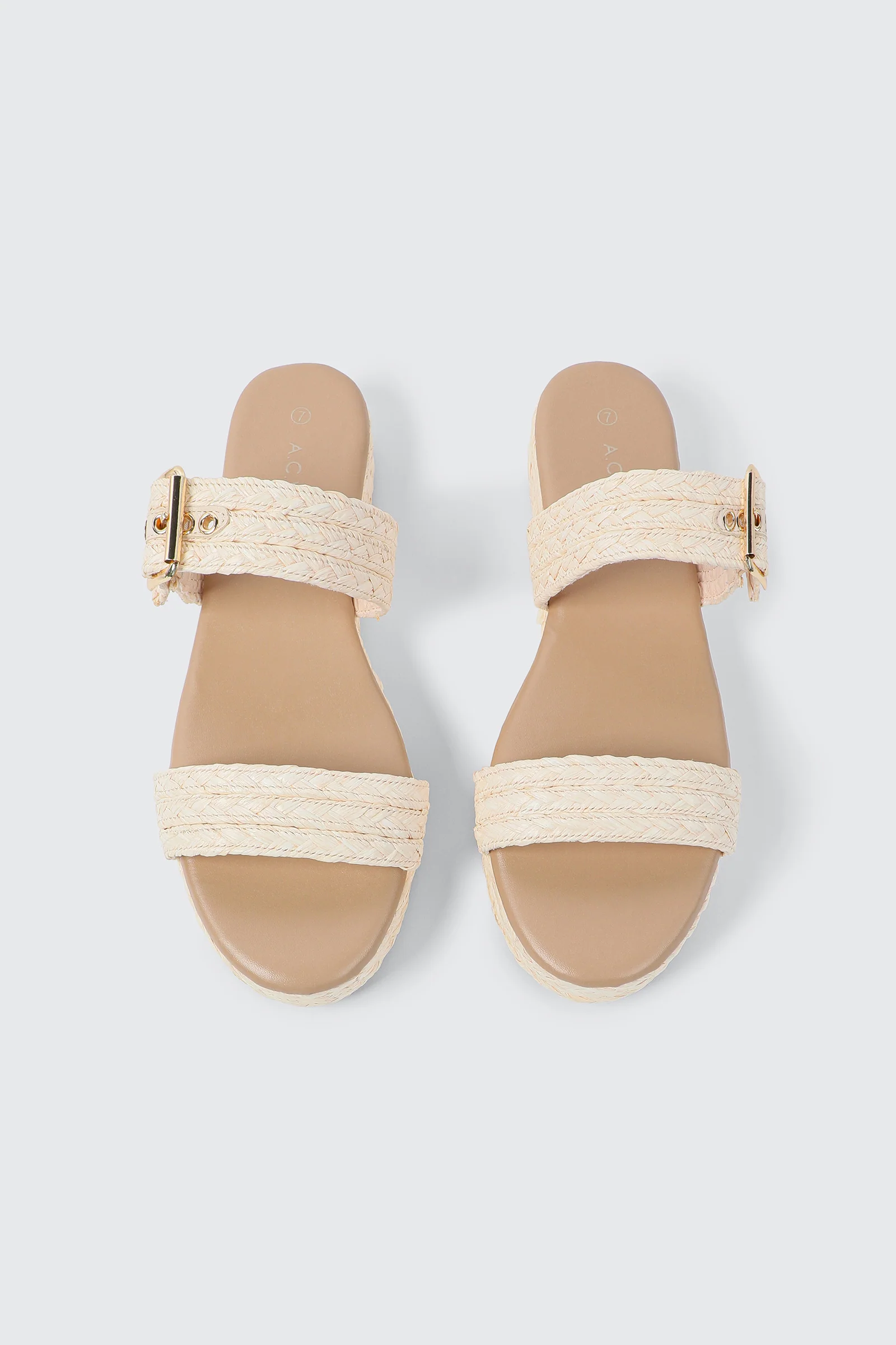 Raffia Platform Sandals - Image 5