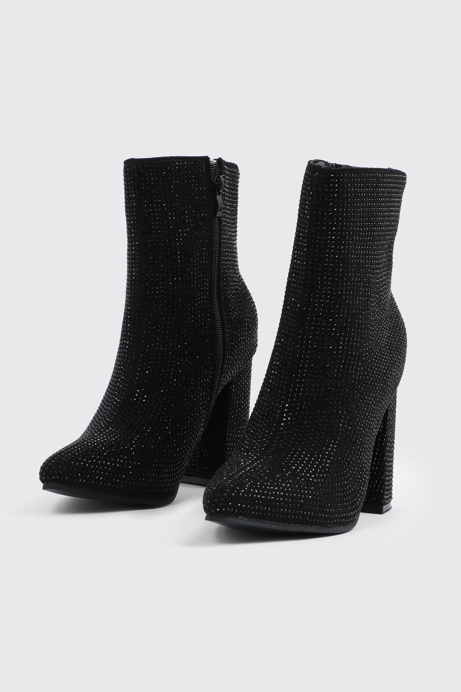 Rhinestone Ankle Boots - Image 2