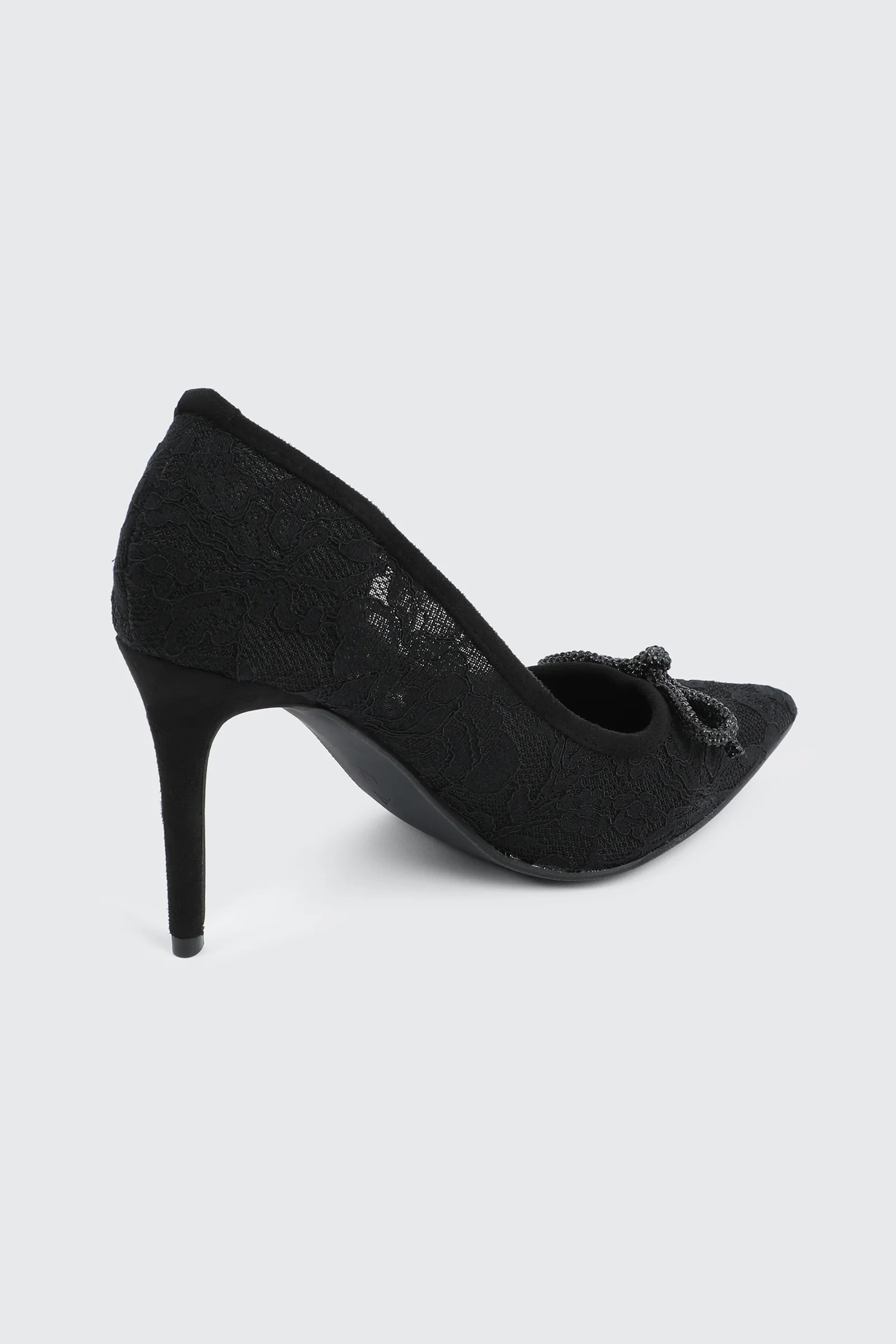 Rhinestone Bow Pumps - Image 3