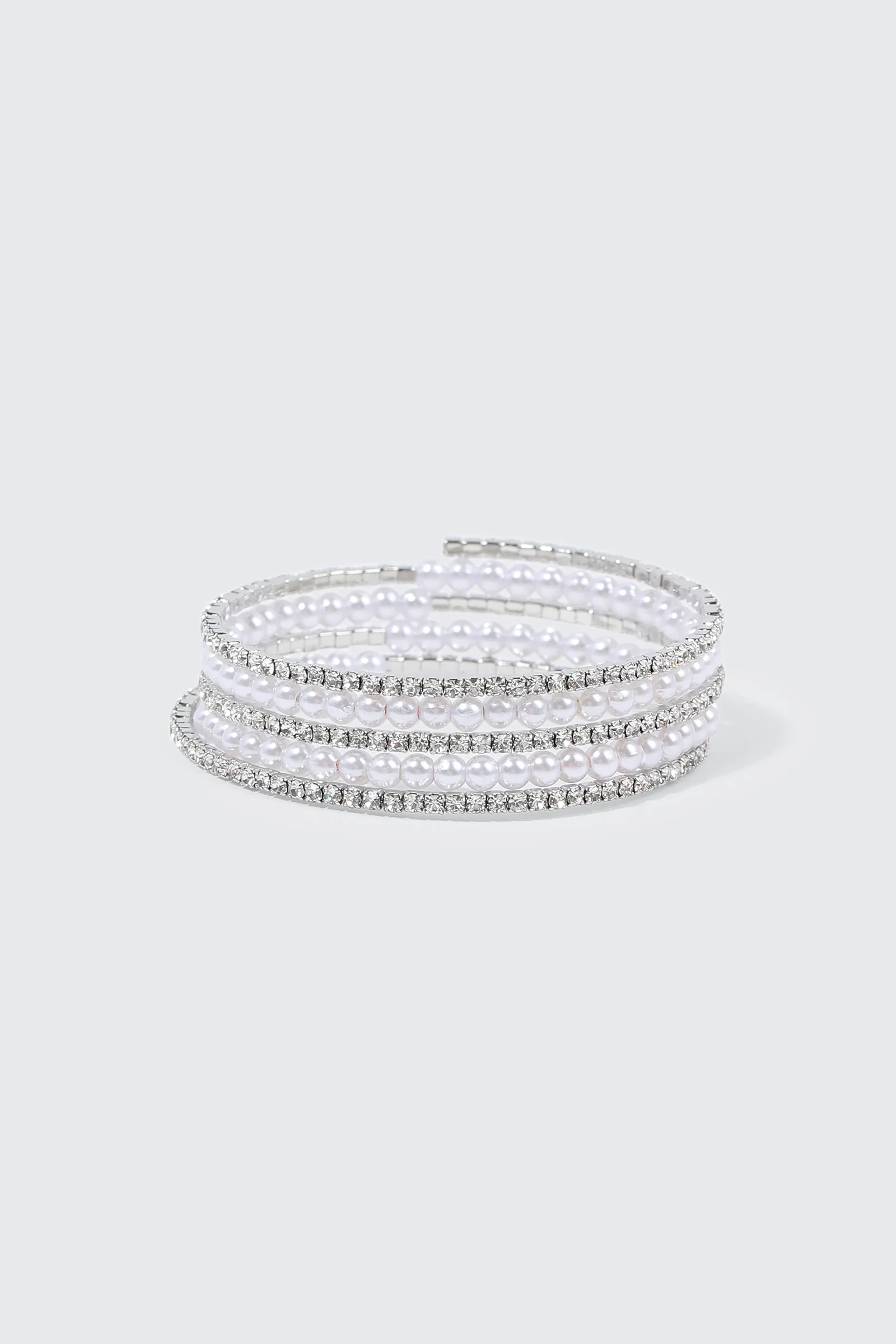Rhinestone & Pearl Bracelet - Image 3