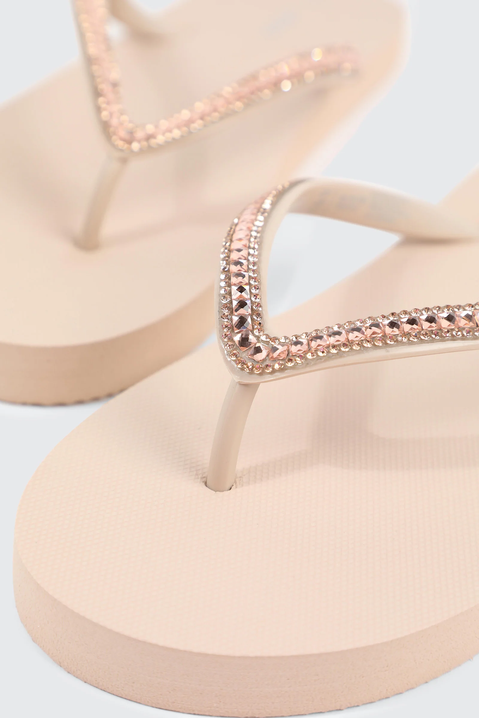 Rhinestone Straps Flip Flops - Image 3